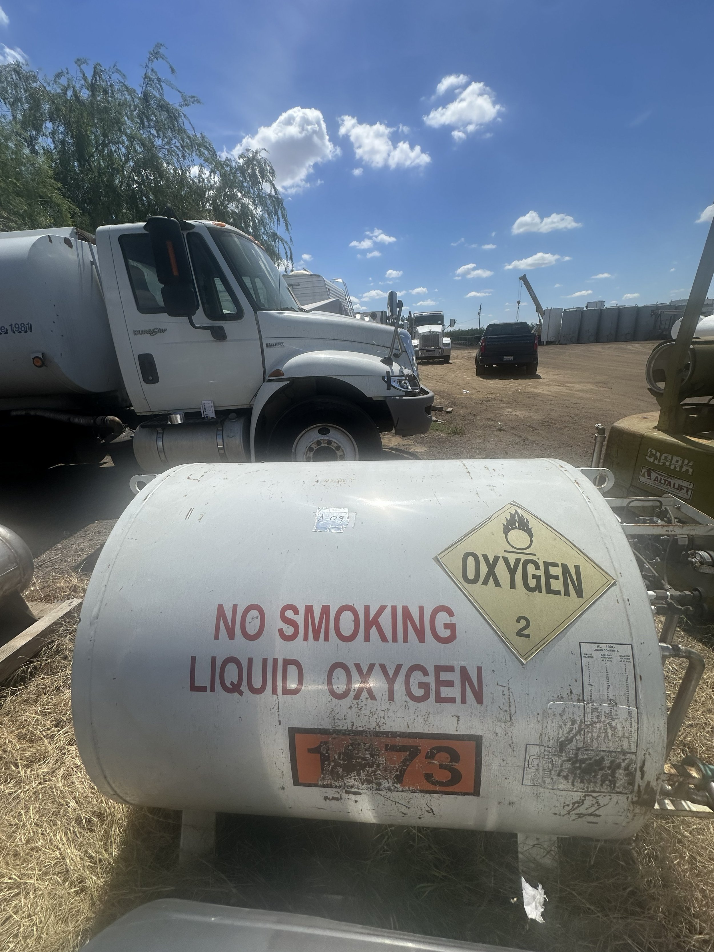 A9 2026 50 gallons liquid oxygen pressure tank