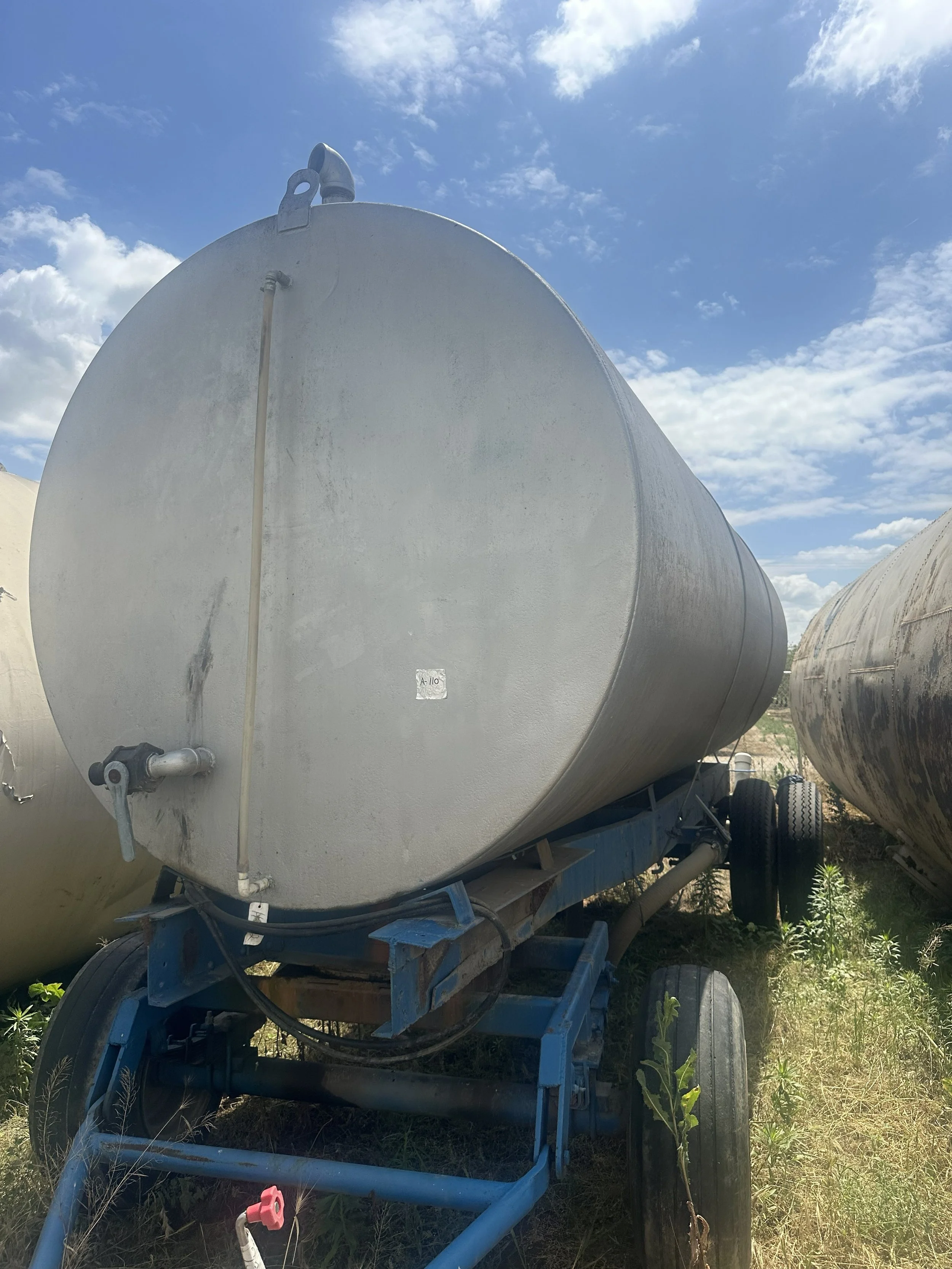 A110 2026 8,000 gallons water/fuel tank