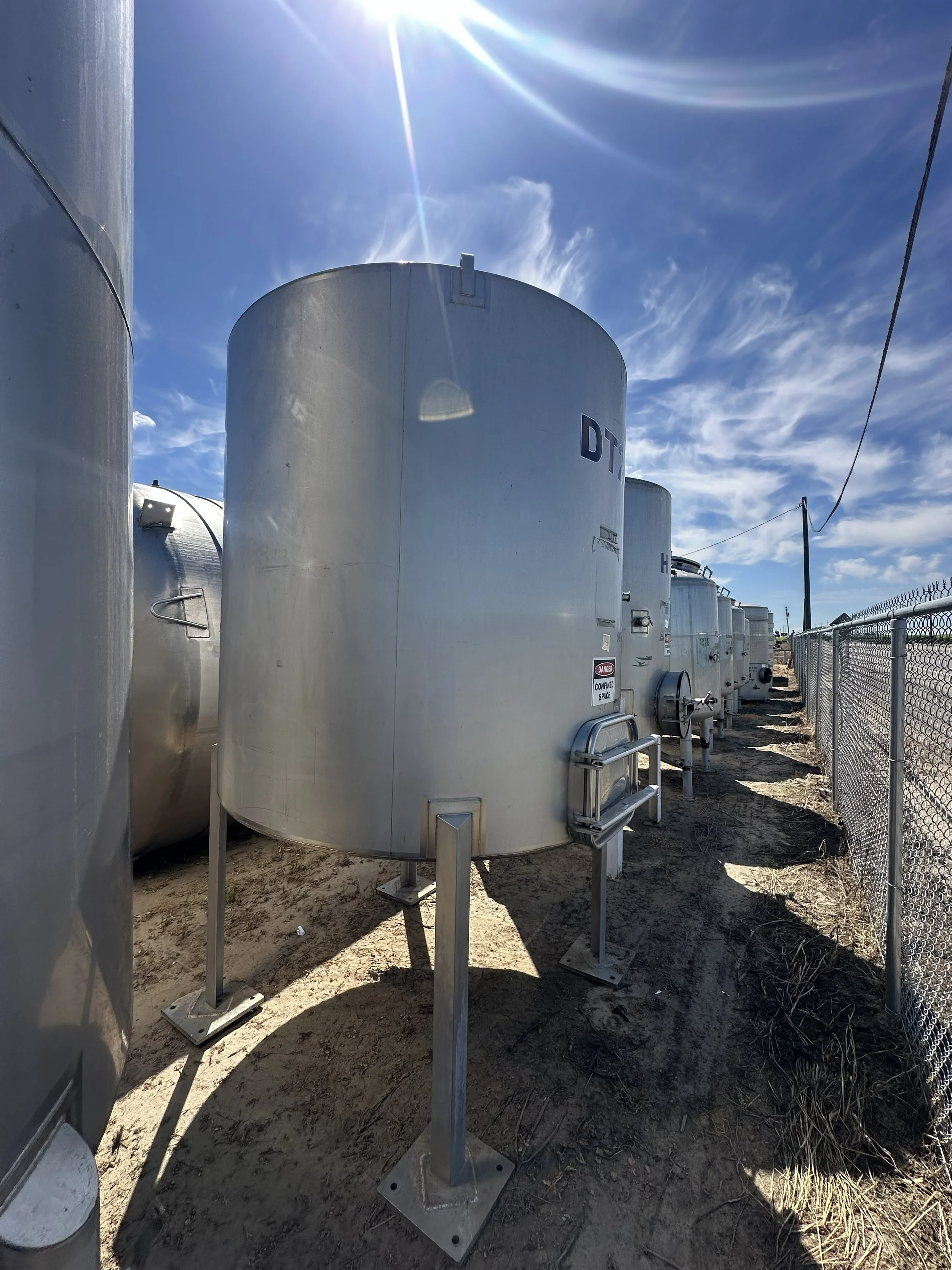 A36 2026 stainless 1,500 gallons coned bottom, food grade
