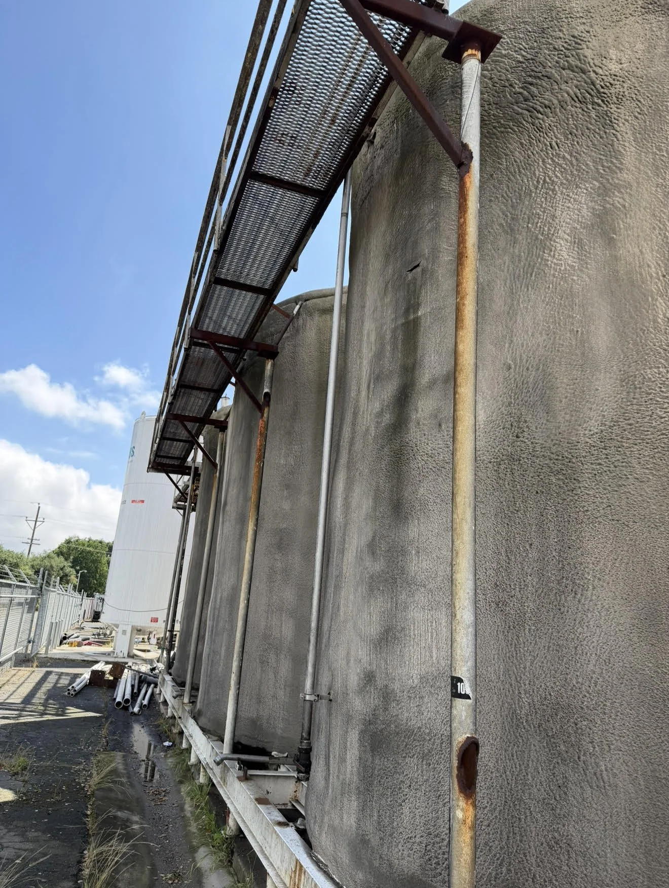 A153: 17,500 gallon (7) avail 
stainless steel with foam insulation 
14’ dia x 20’ tall 
