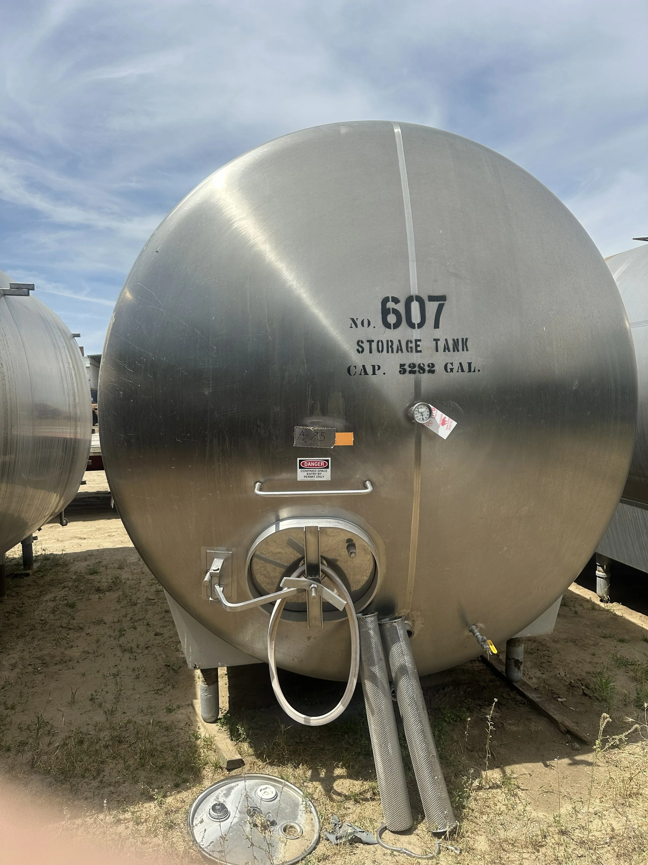 A75 2026 stainless 5,200 gallons food grade/wine tank
