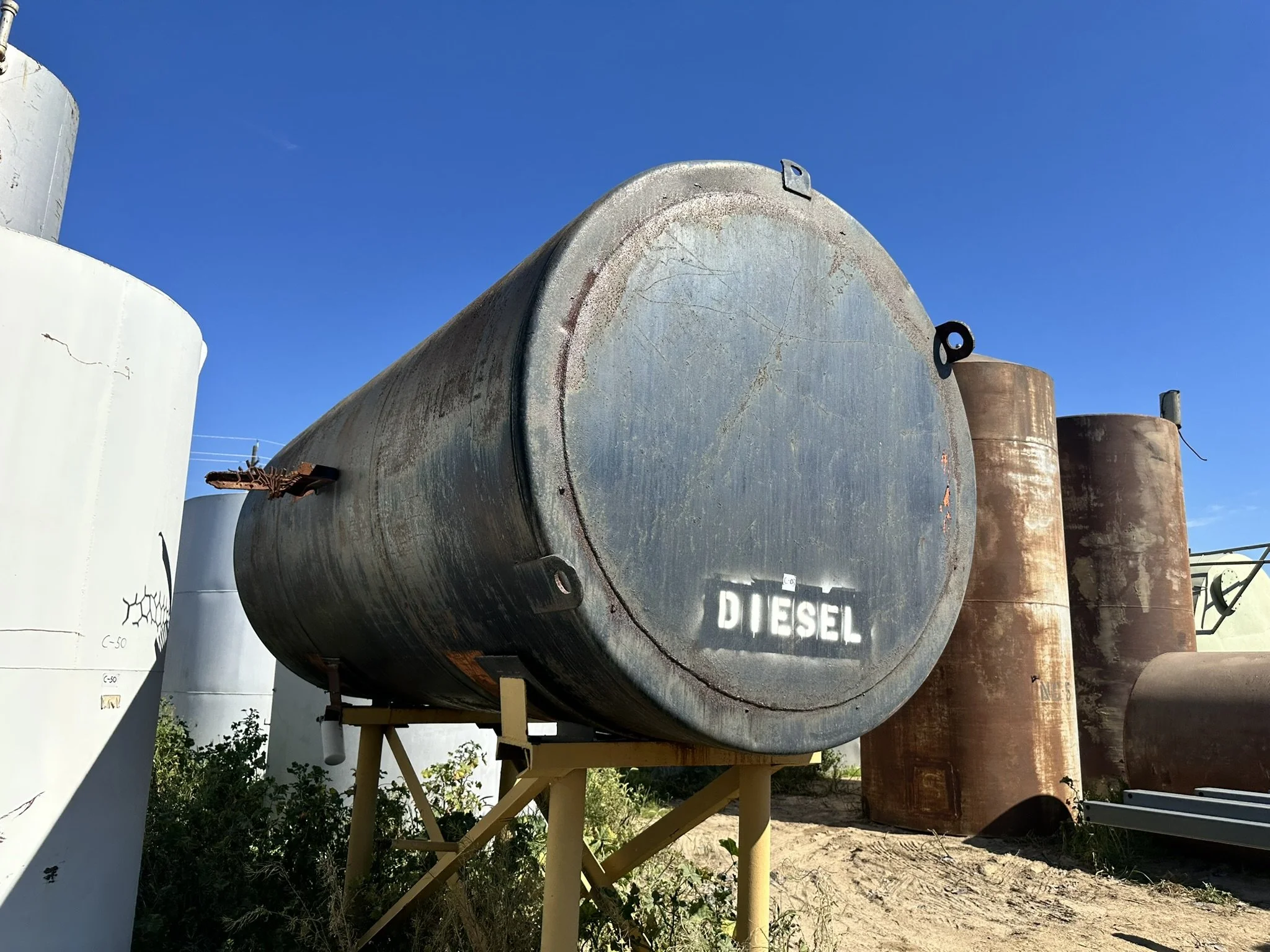 A9: Multiple Fuel tanks on steel legs