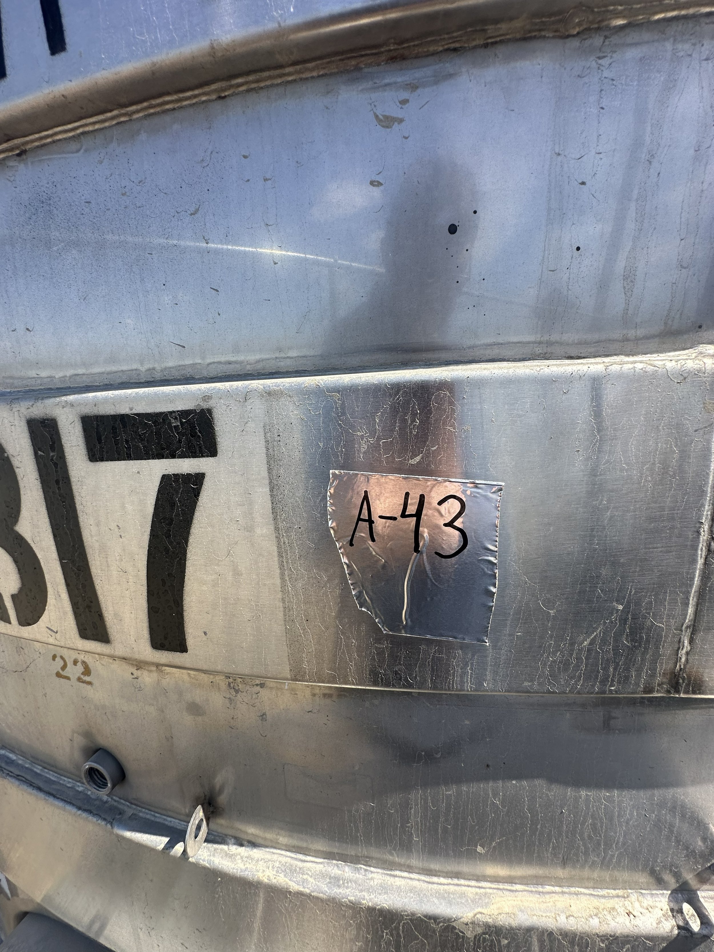 A43 2026 stainless 3,500 gallons food grade with channel jackets