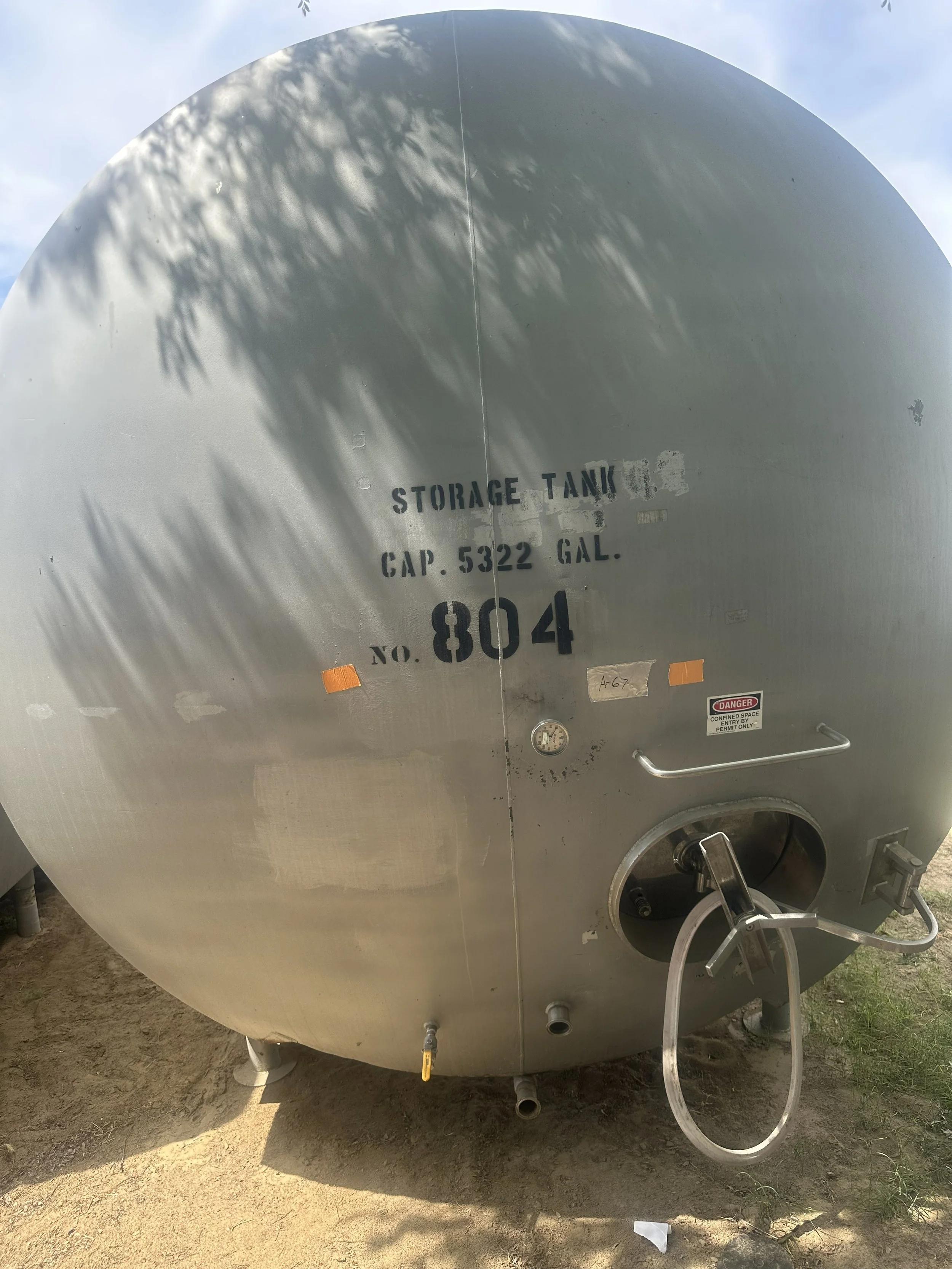 A67 2026 stainless 5,322 gallons food grade/ wine tank, insulated