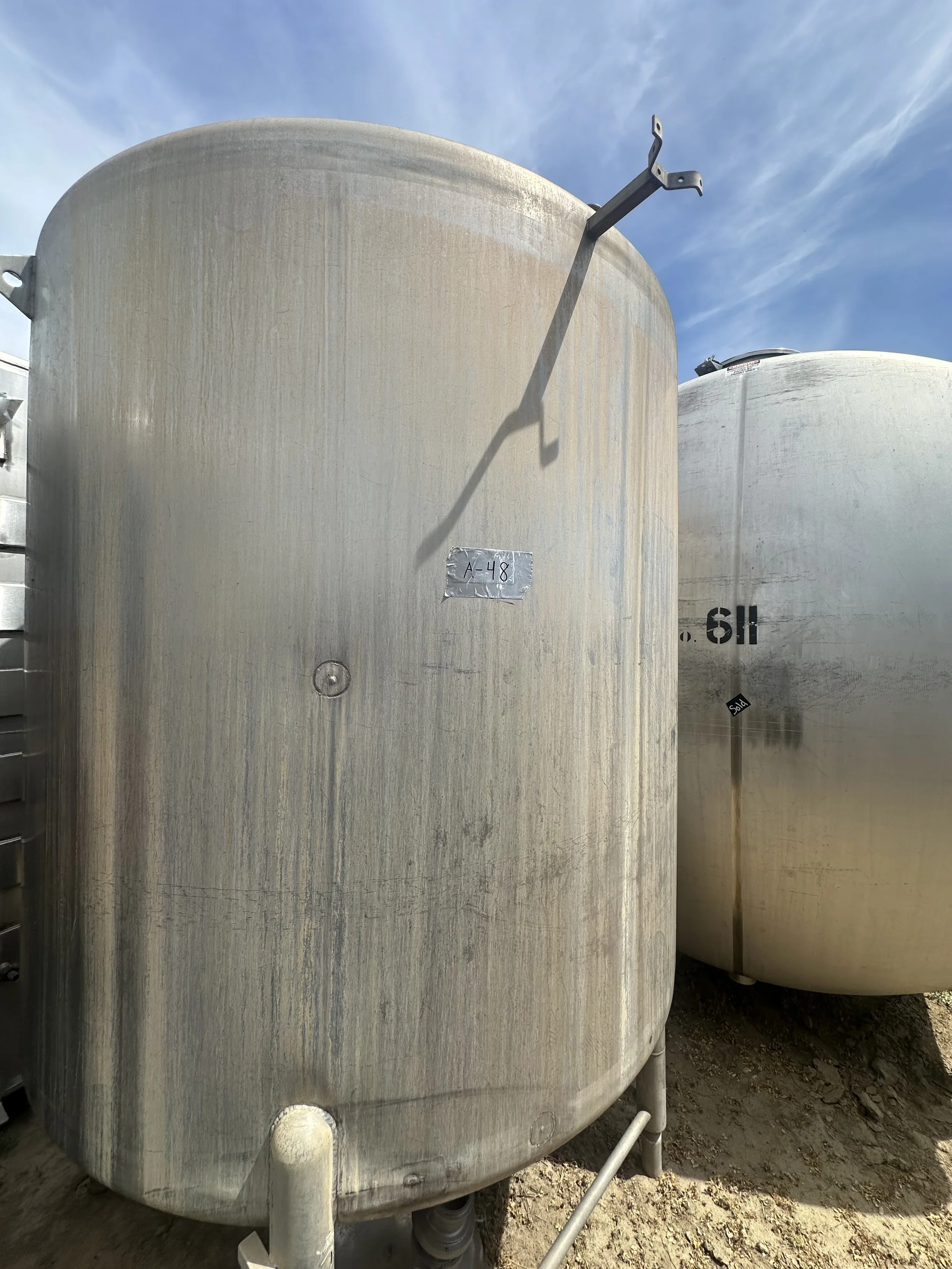 A47 2026: 1,000 gallon stainless steel chemical tank