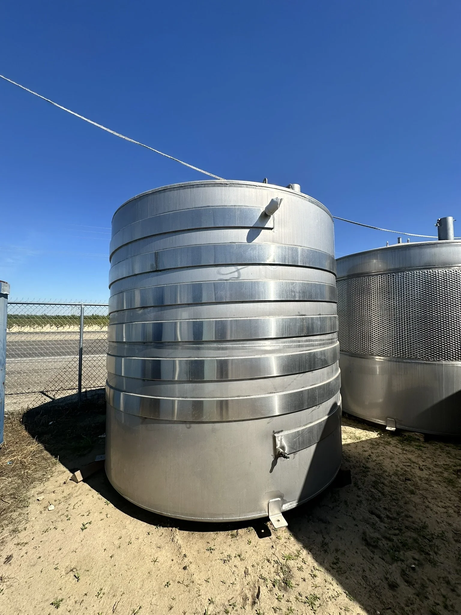 A15: 3,500 Gallon Stainless Steel Tank with Channel Jackets