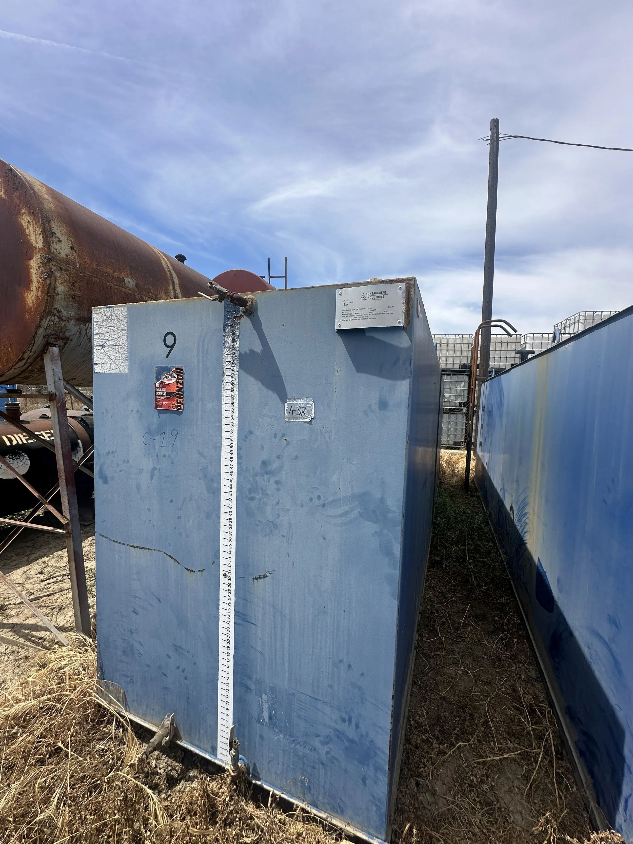 A58 2026 4,000 gallon 6' x 8' x 20' 2 compartment clean motor oil 