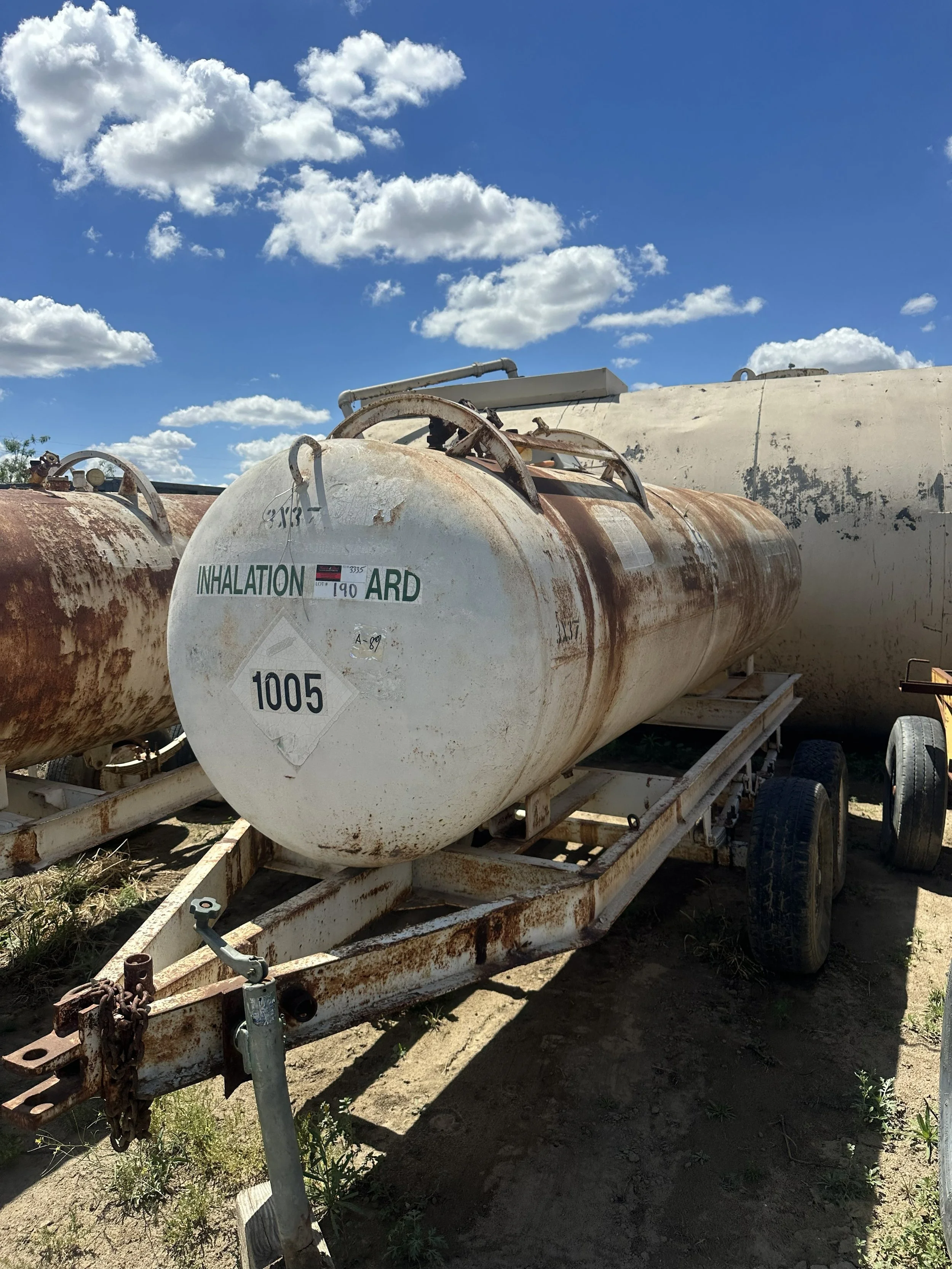 A89 2026 1,000 gallons anhydrous ammonia pressure vessel