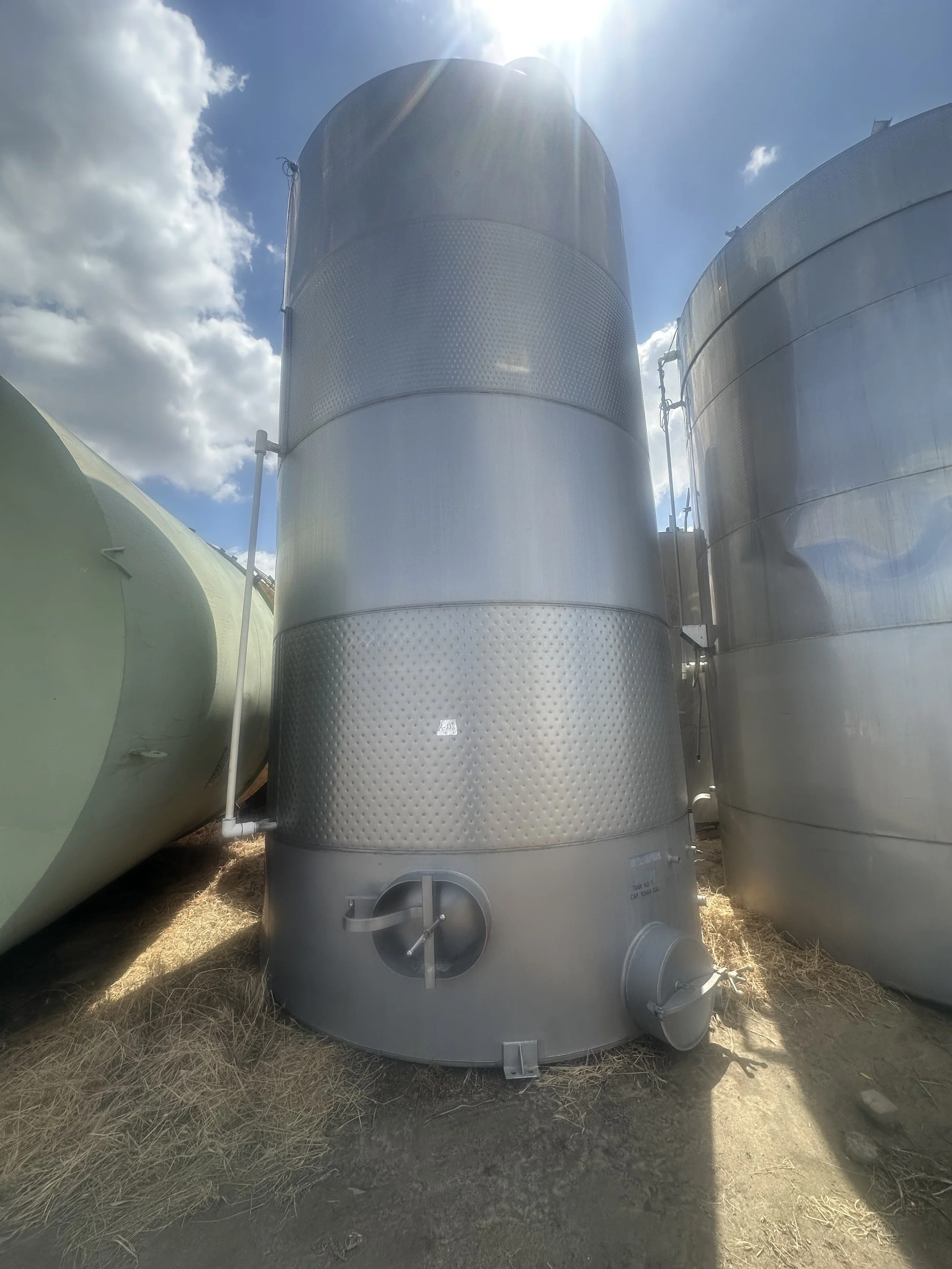 A129 2026: Stainless steel jacketed food process tank.