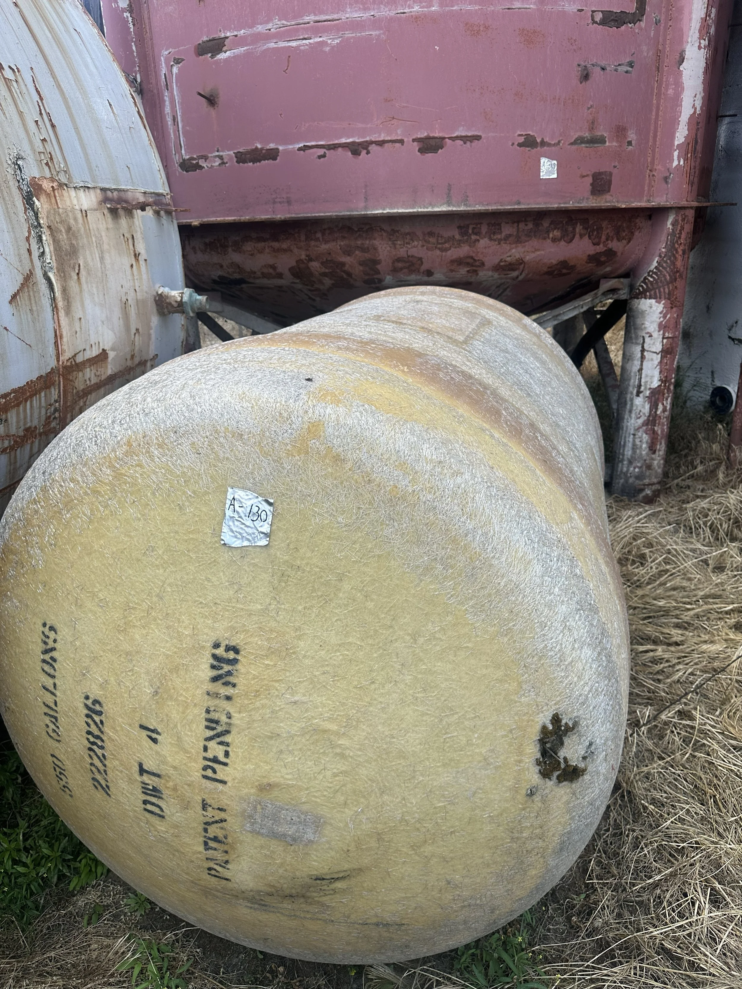 A130 2026 550 gallon double walled fiberglass tank