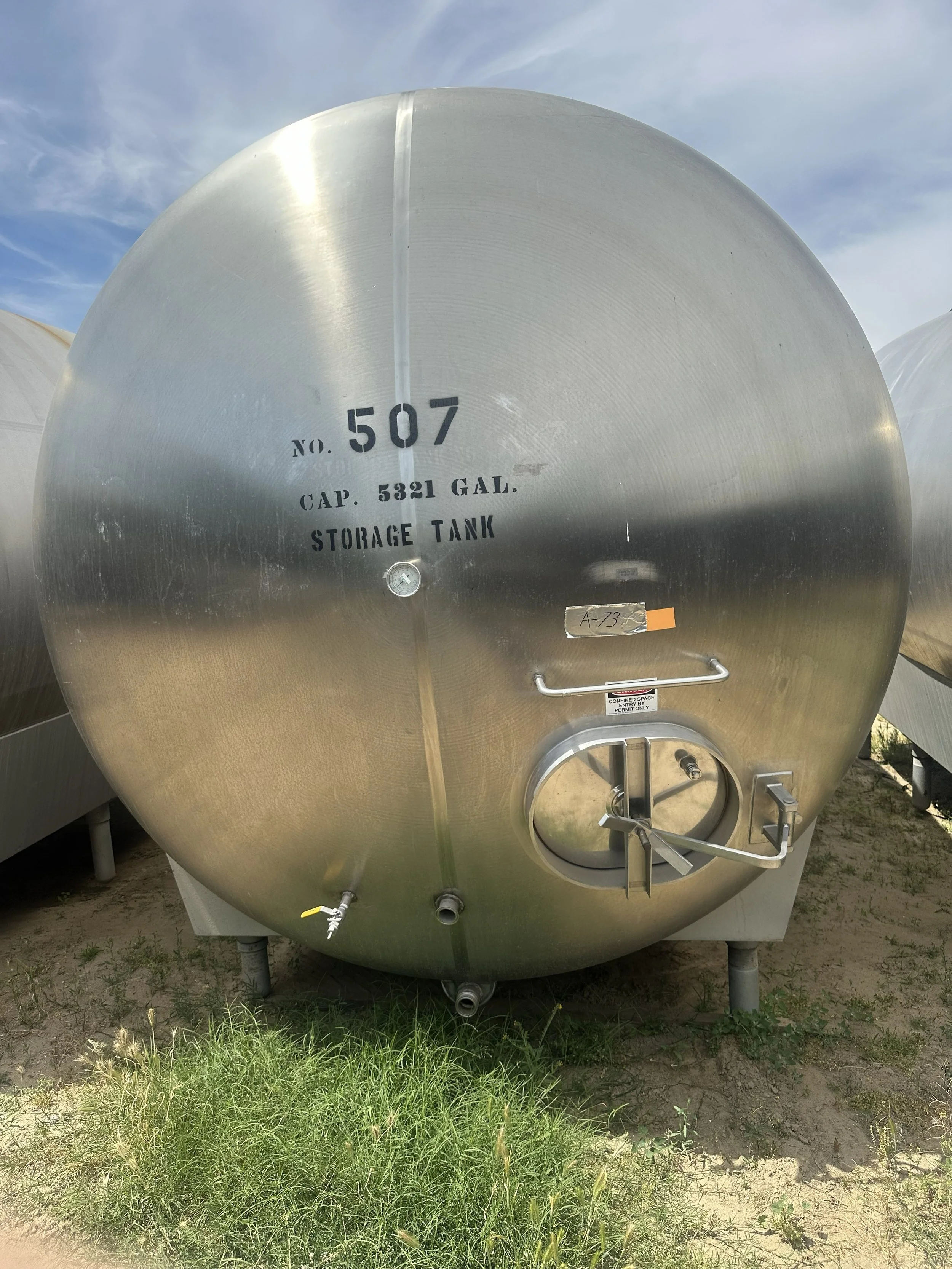 A73 2026 stainless 5,300 gallons food grade/ wine tank