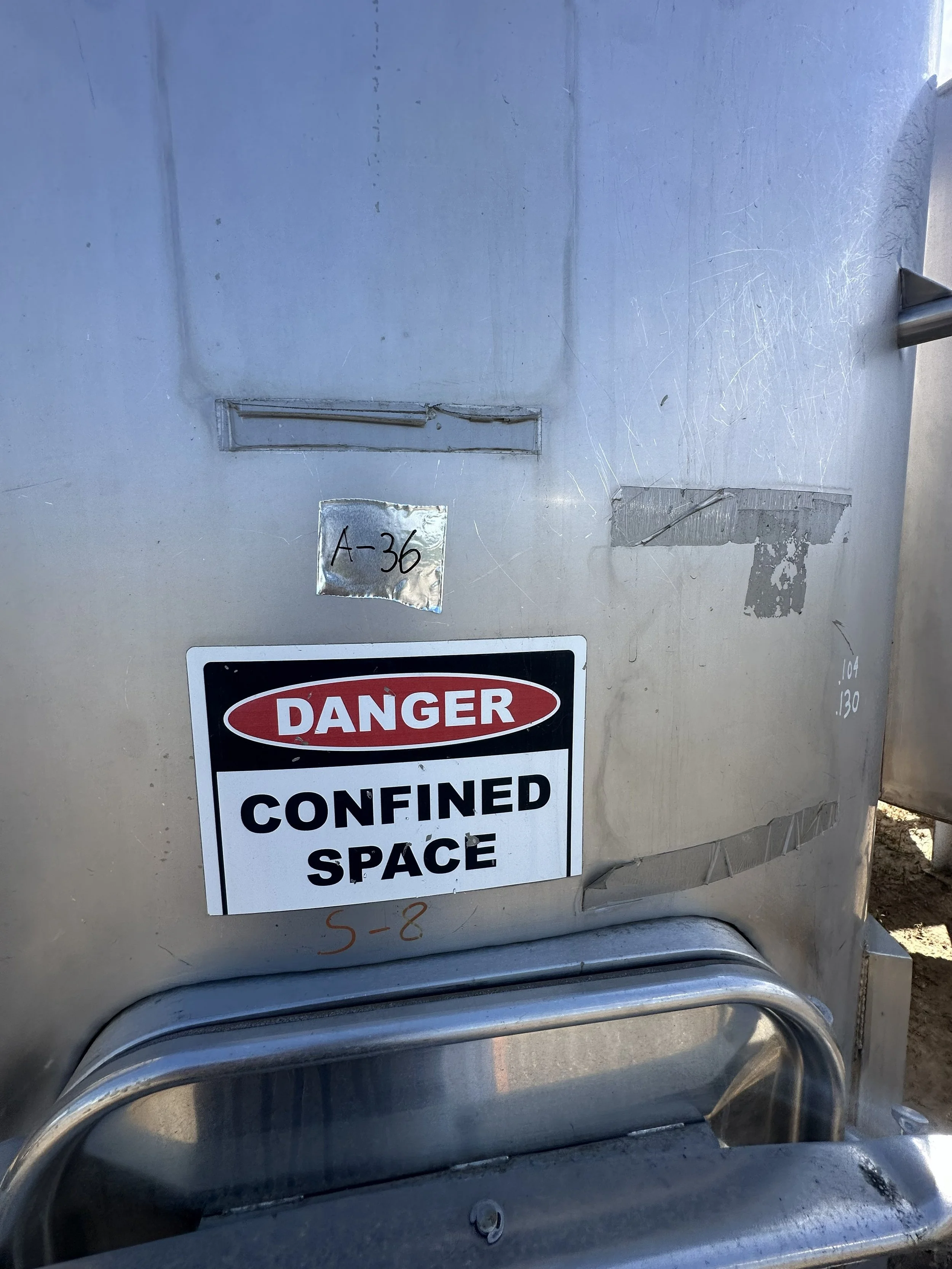 A36 2026 stainless 1,500 gallons coned bottom, food grade