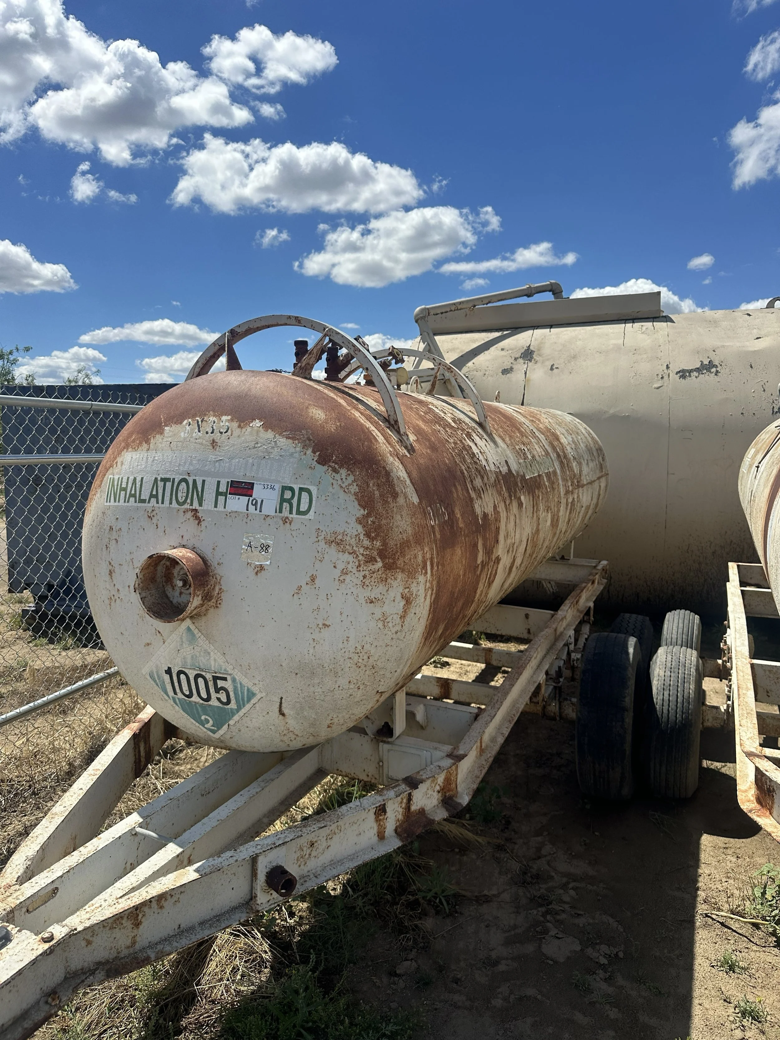 A88 2026 1,000 gallons anhydrous ammonia pressure vessel