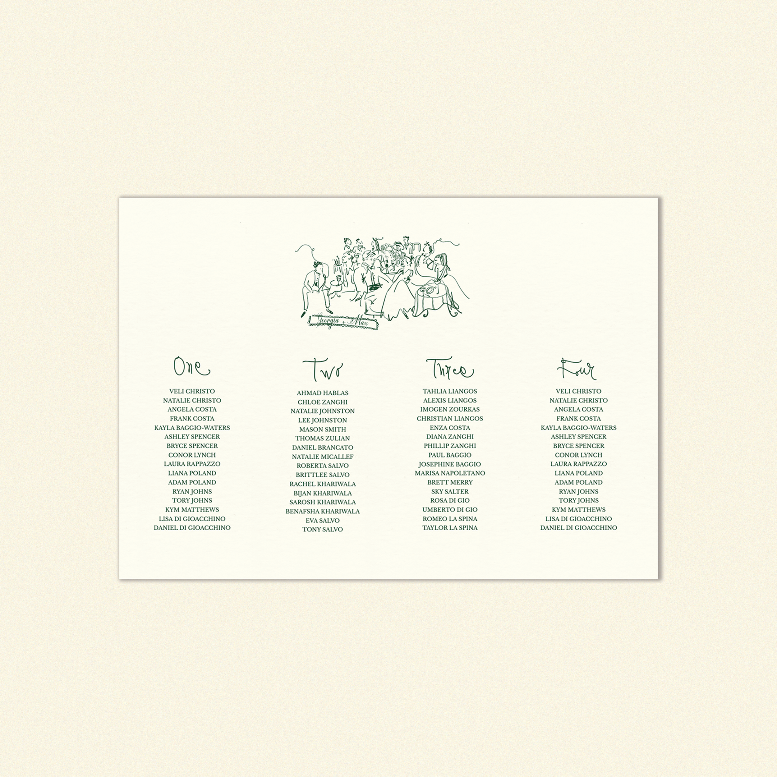 Hayes Seating Chart Template (Option B)