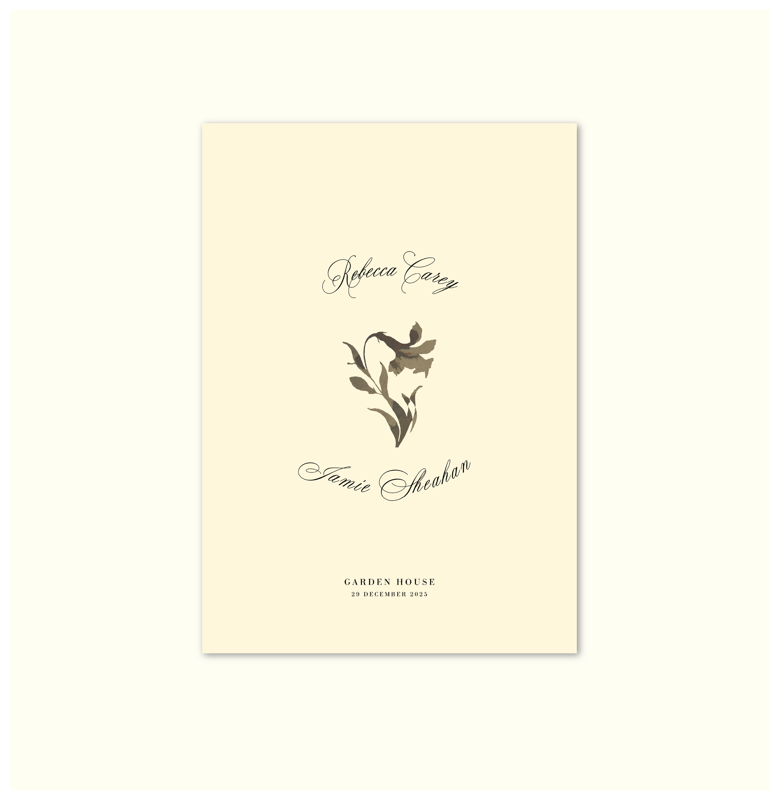 La Fleur Nouvelle Welcome Sign Template (Option B)