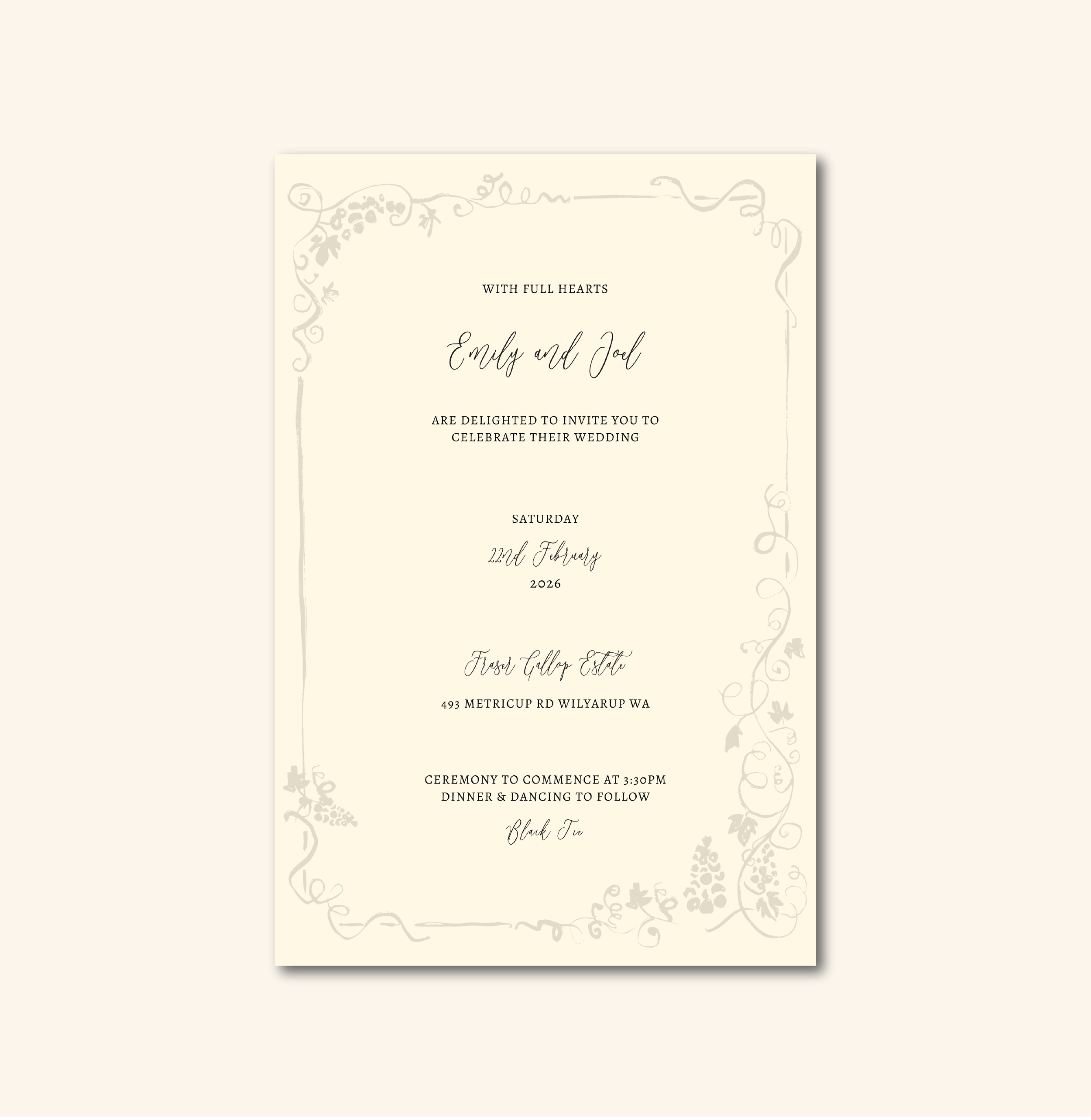 Davies Invitation Template (Option D)