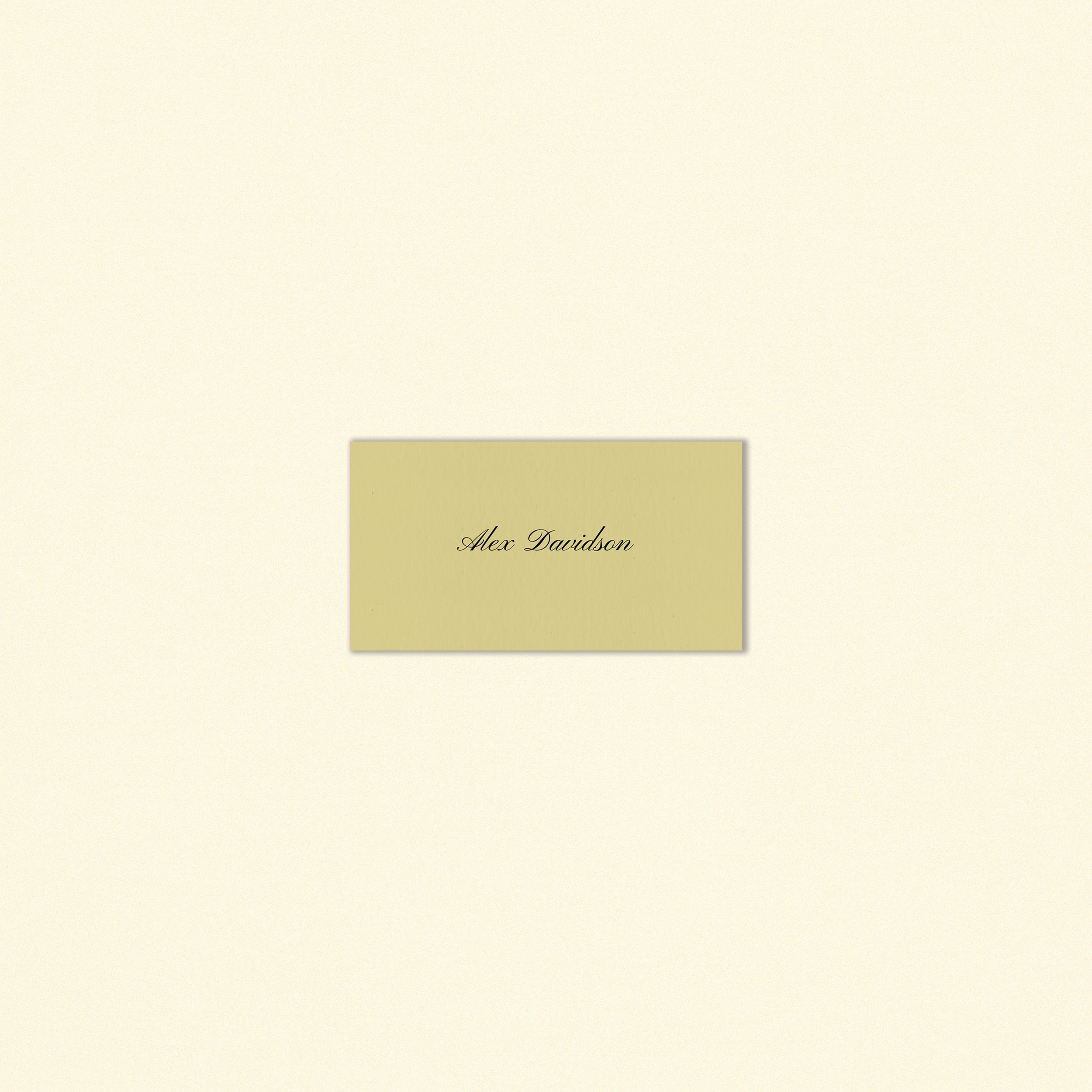 The Davidson Place Card Template (Option A)