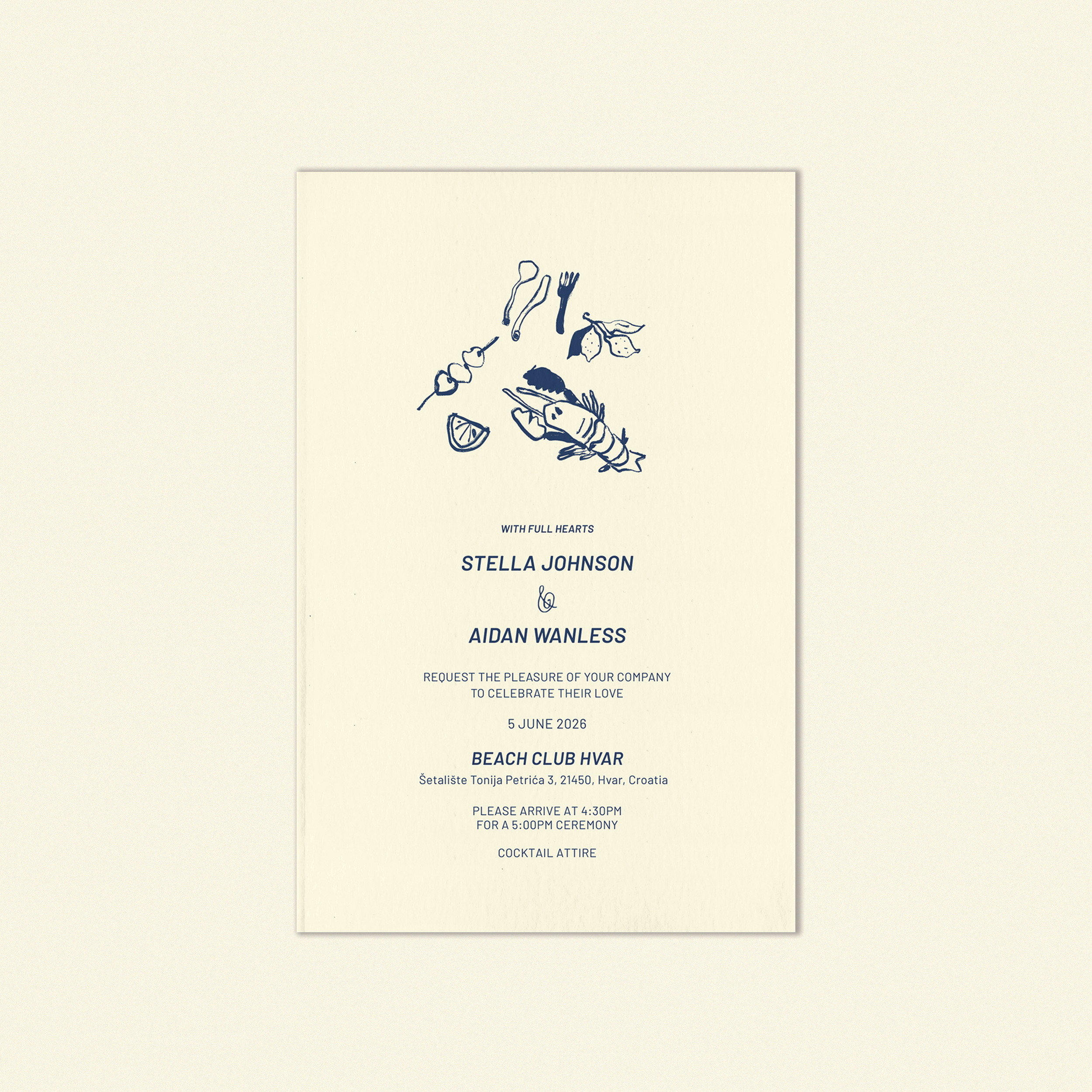 W.B Yeats Invitation Template (Option C)