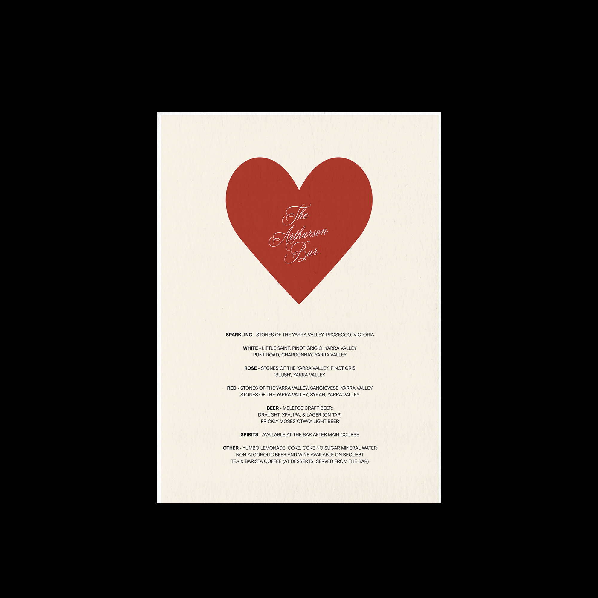 Edgar Allan Poe Beverage Menu Template (Option C)