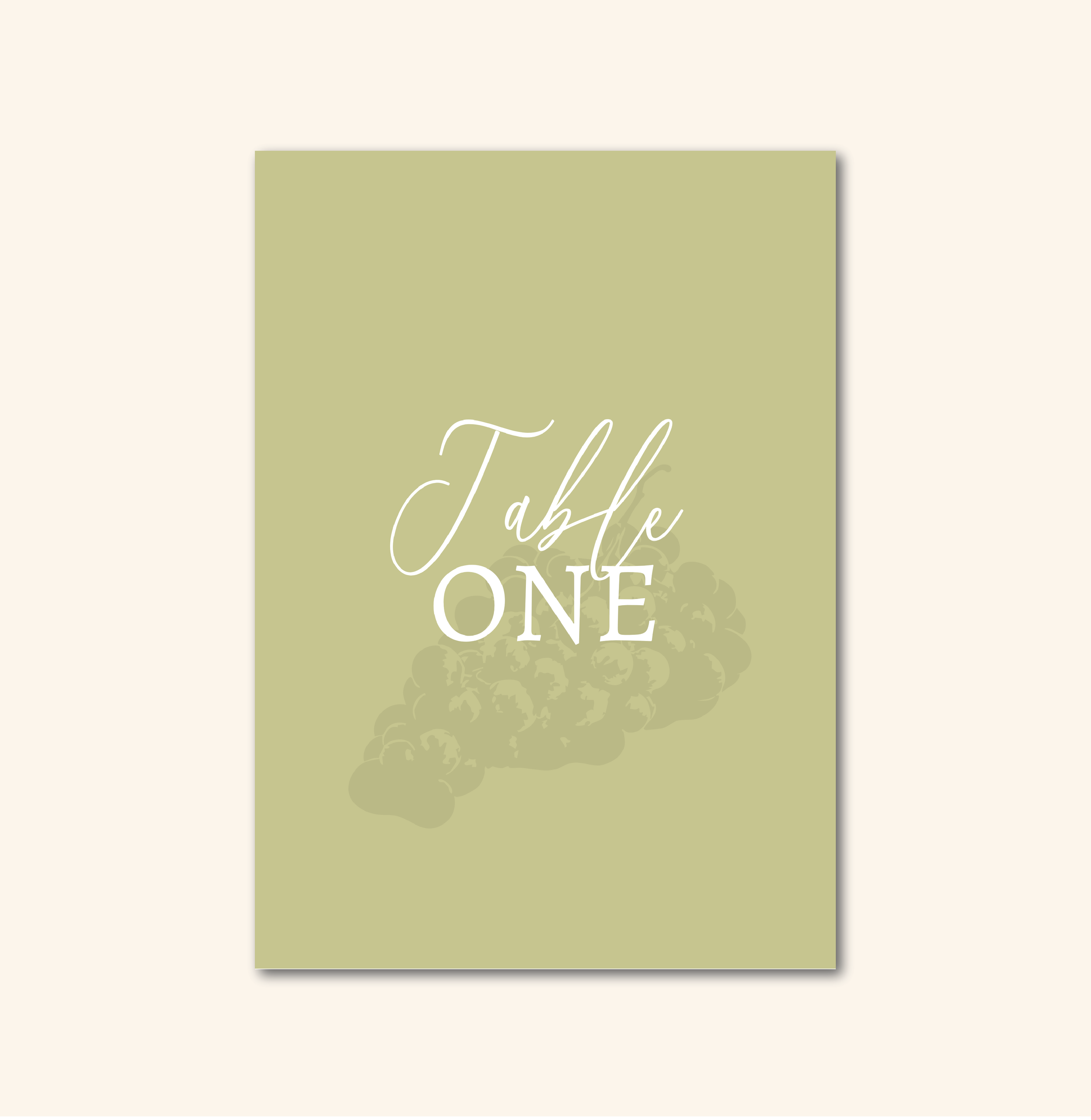 Davies Table Number Template (Option D)