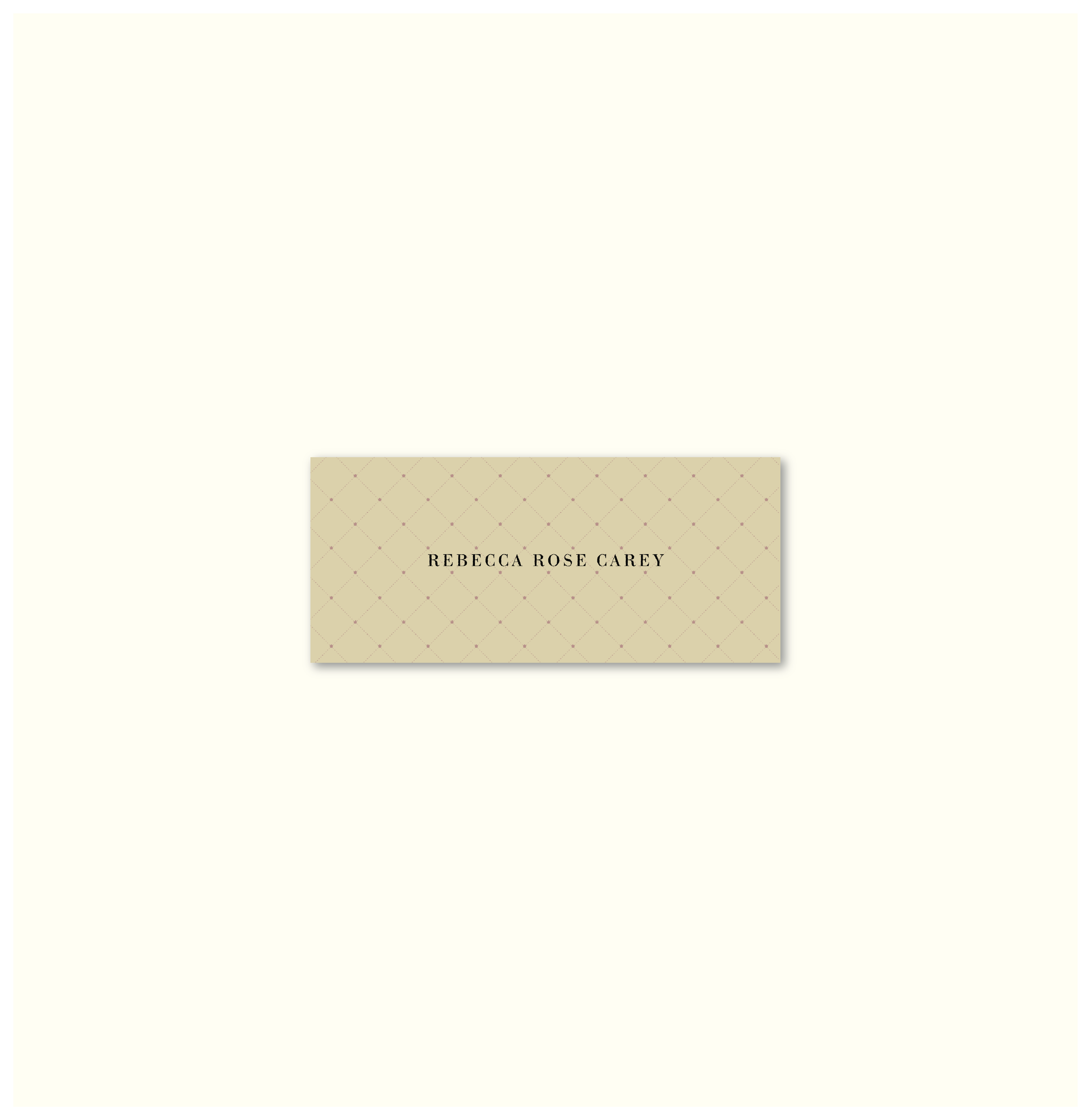 La Fleur Nouvelle Place Card Template (Option A)