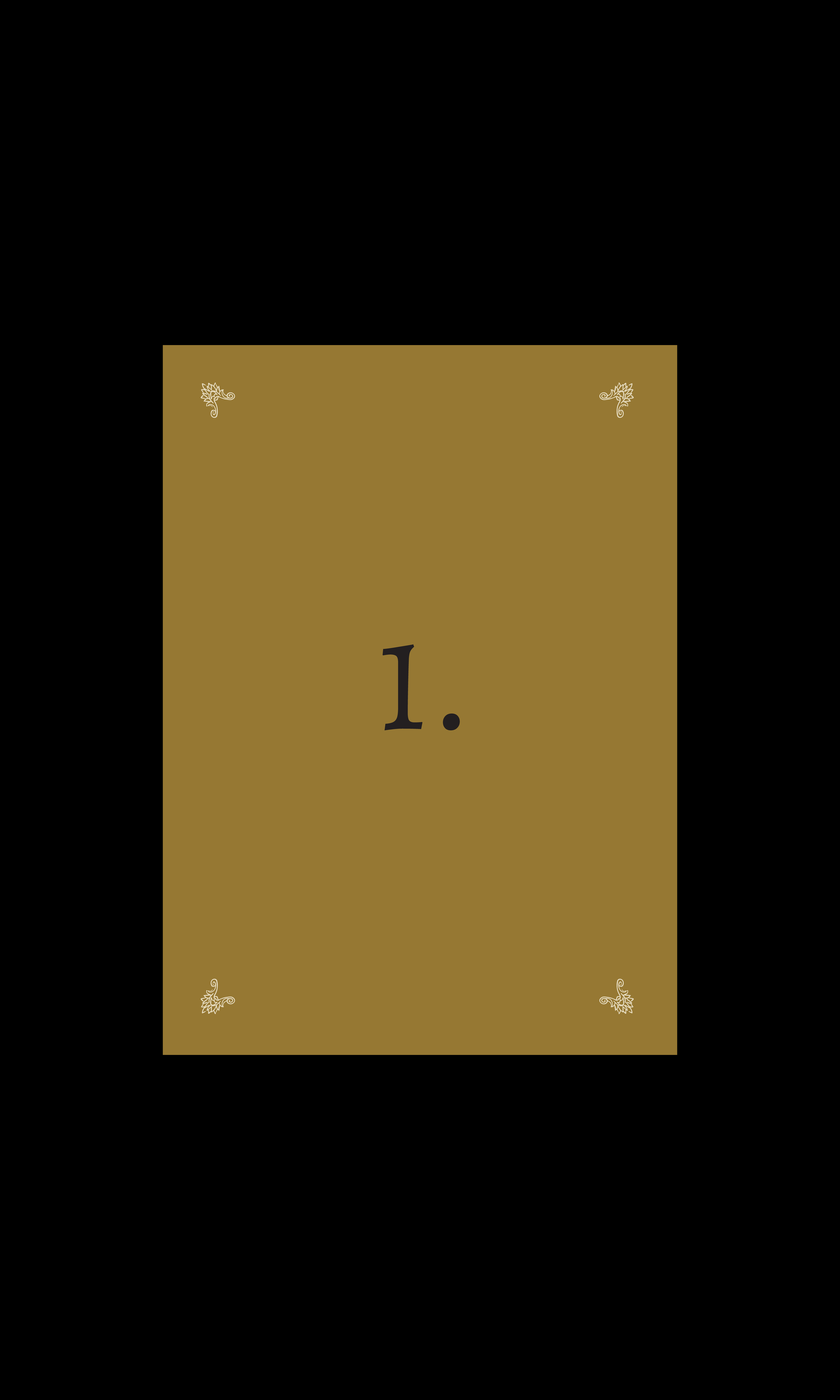 Éclat d’Ornement Table Number Template (Option A)