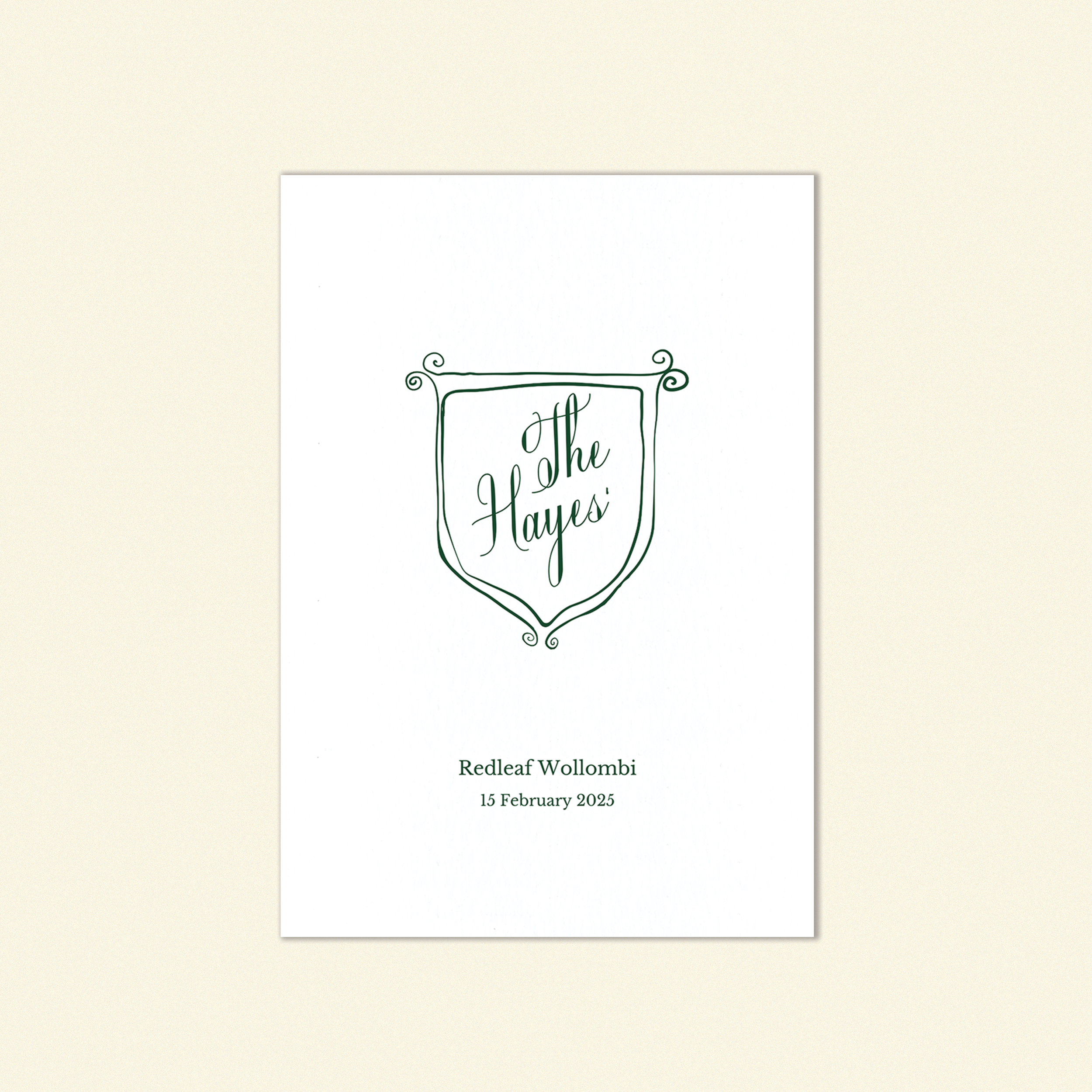 Hayes Welcome Sign Template (Option B)