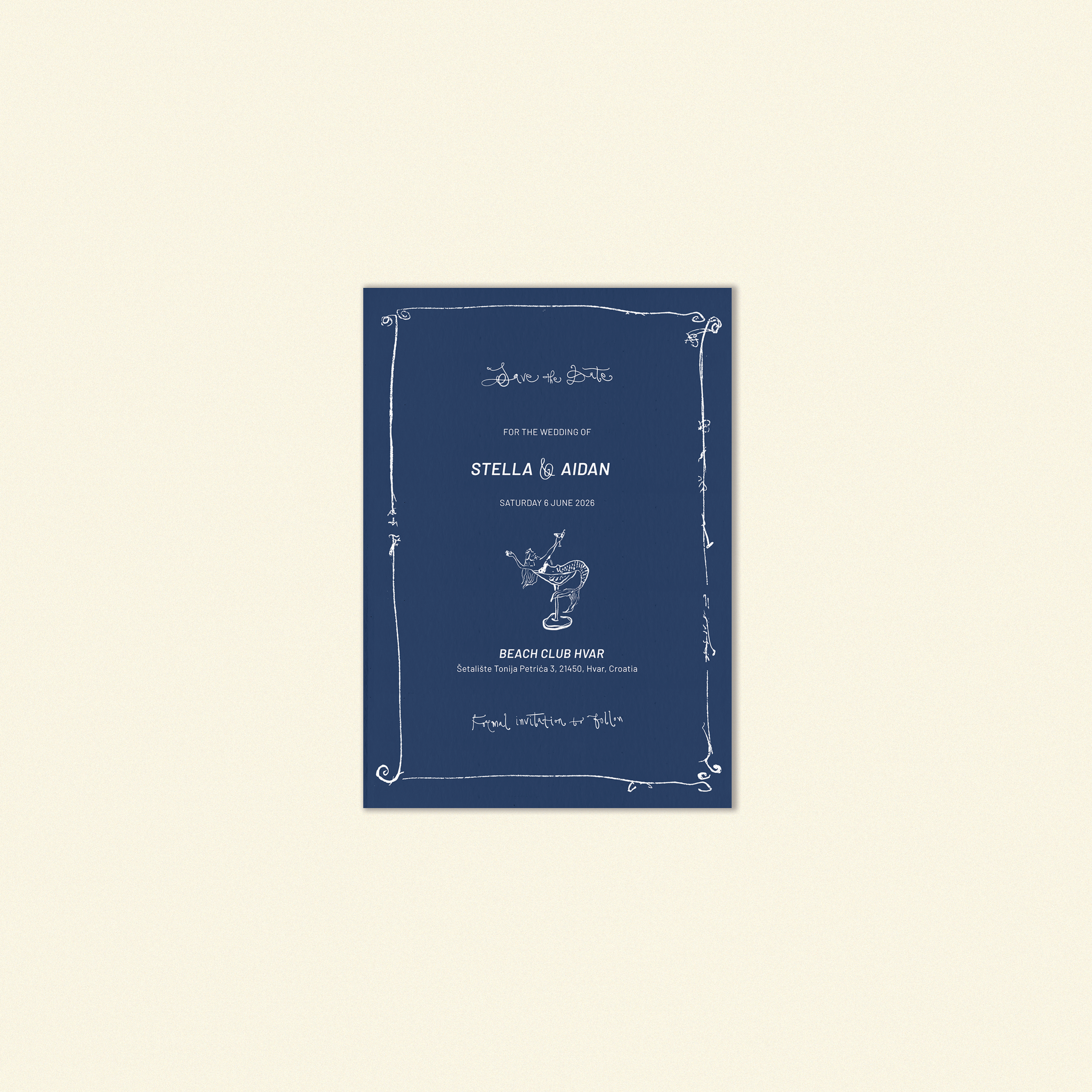 W.B Yeats Save The Date Template (Option A)