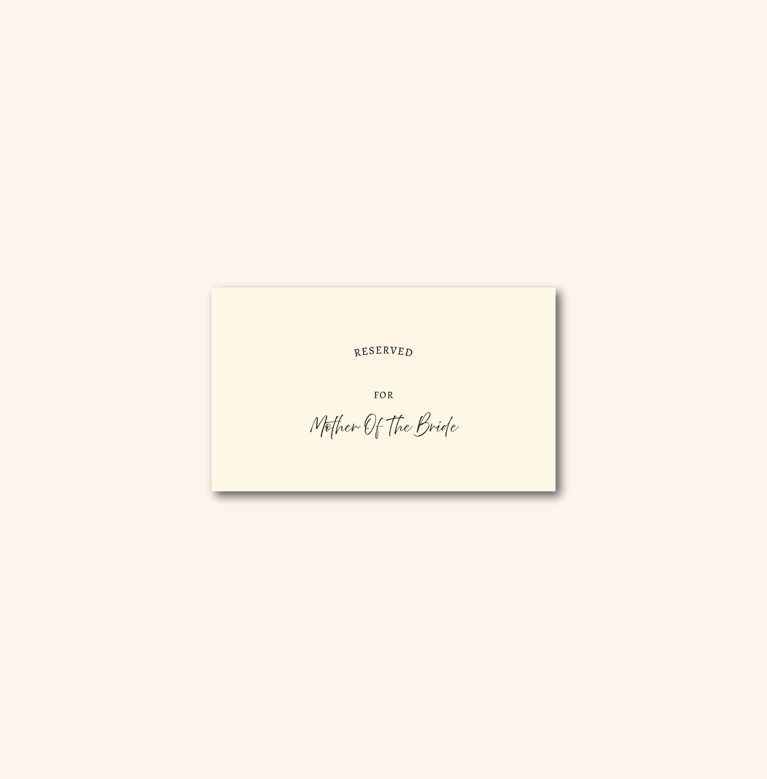Davies Reserved Sign Template (Option A)