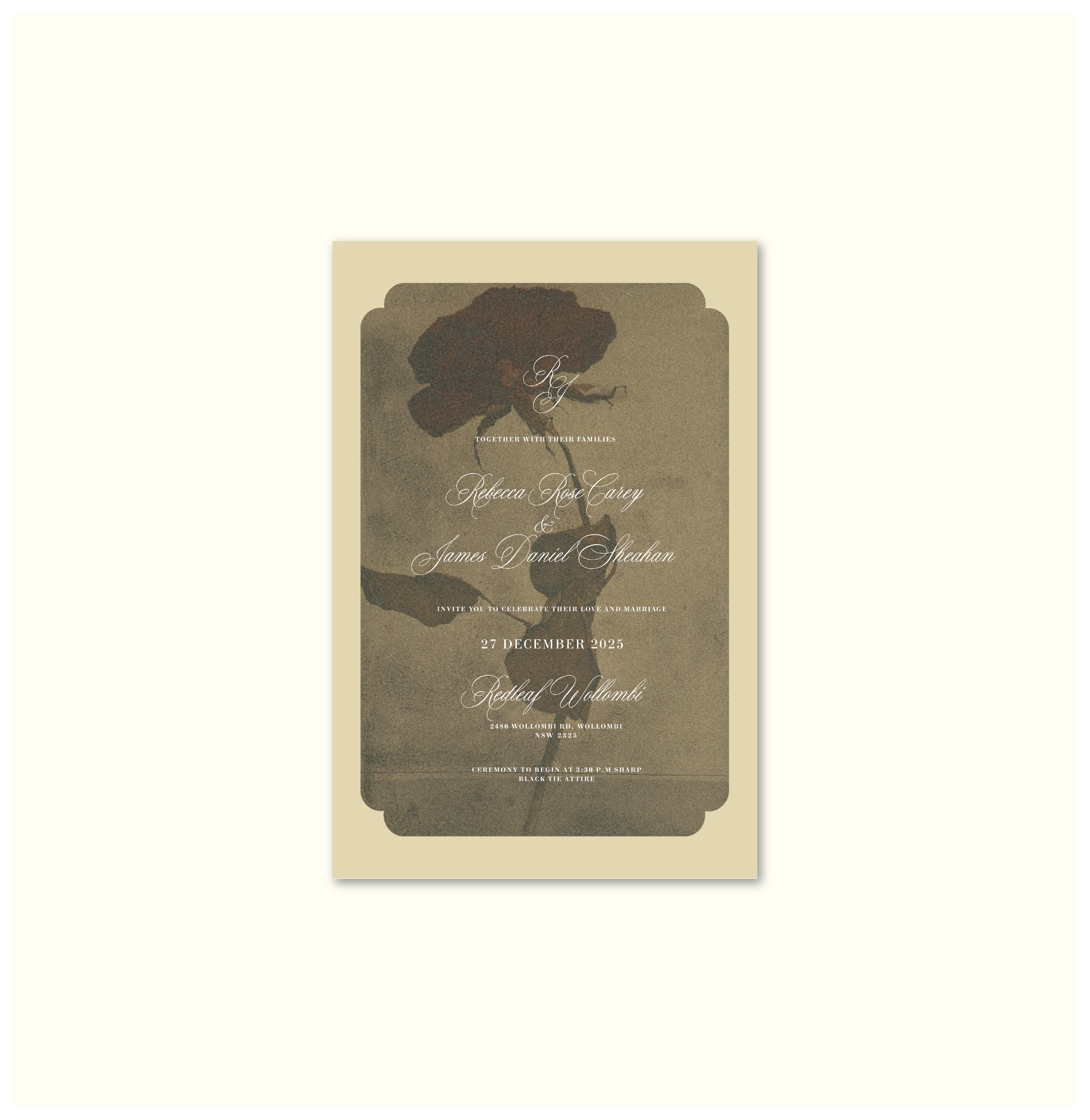 La Fleur Nouvelle Invitation Template (Option A)