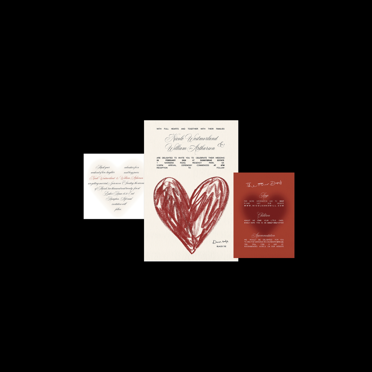 Edgar Allan Poe Invitation Suite Templates (Option C)