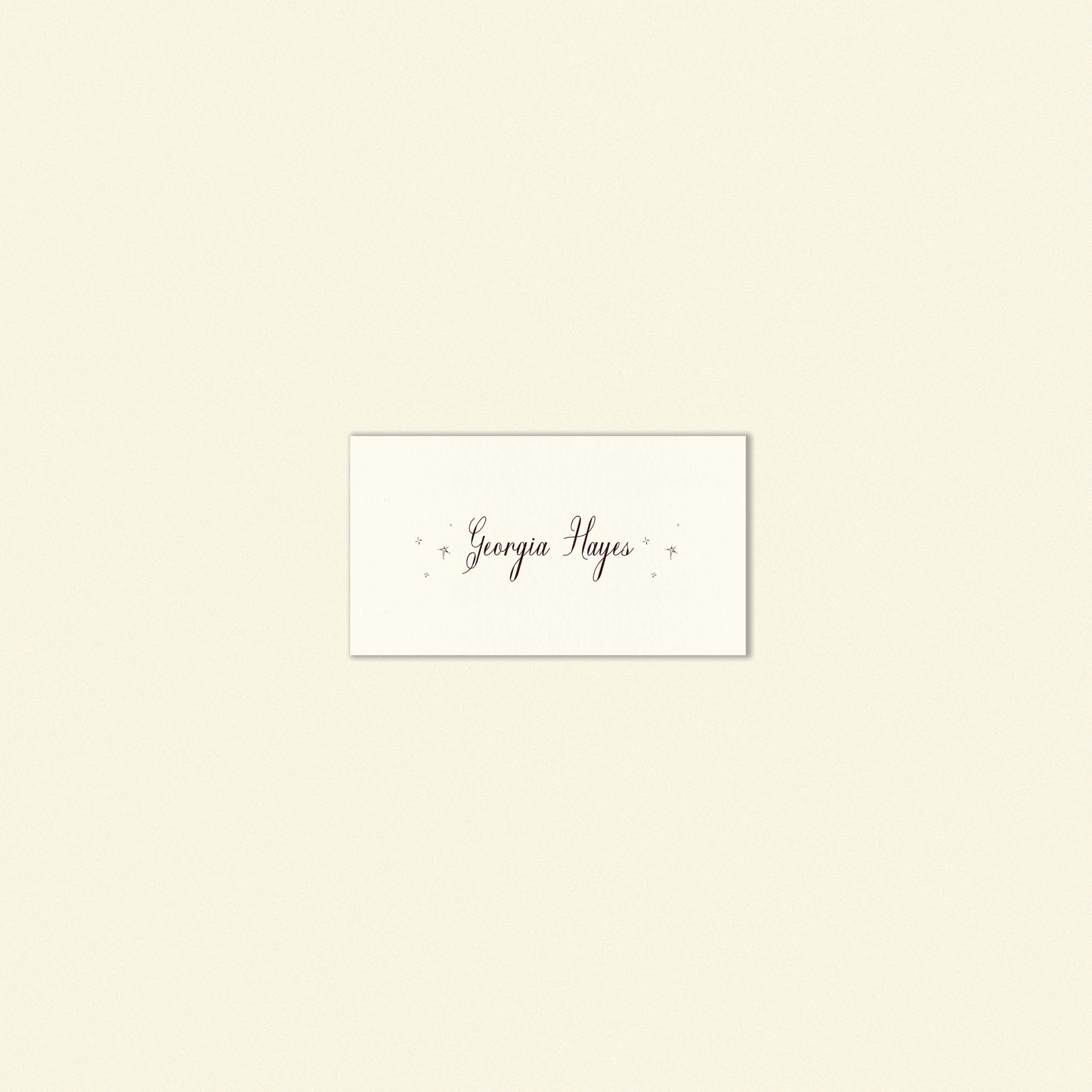 Hayes Place Card Template (Option A)