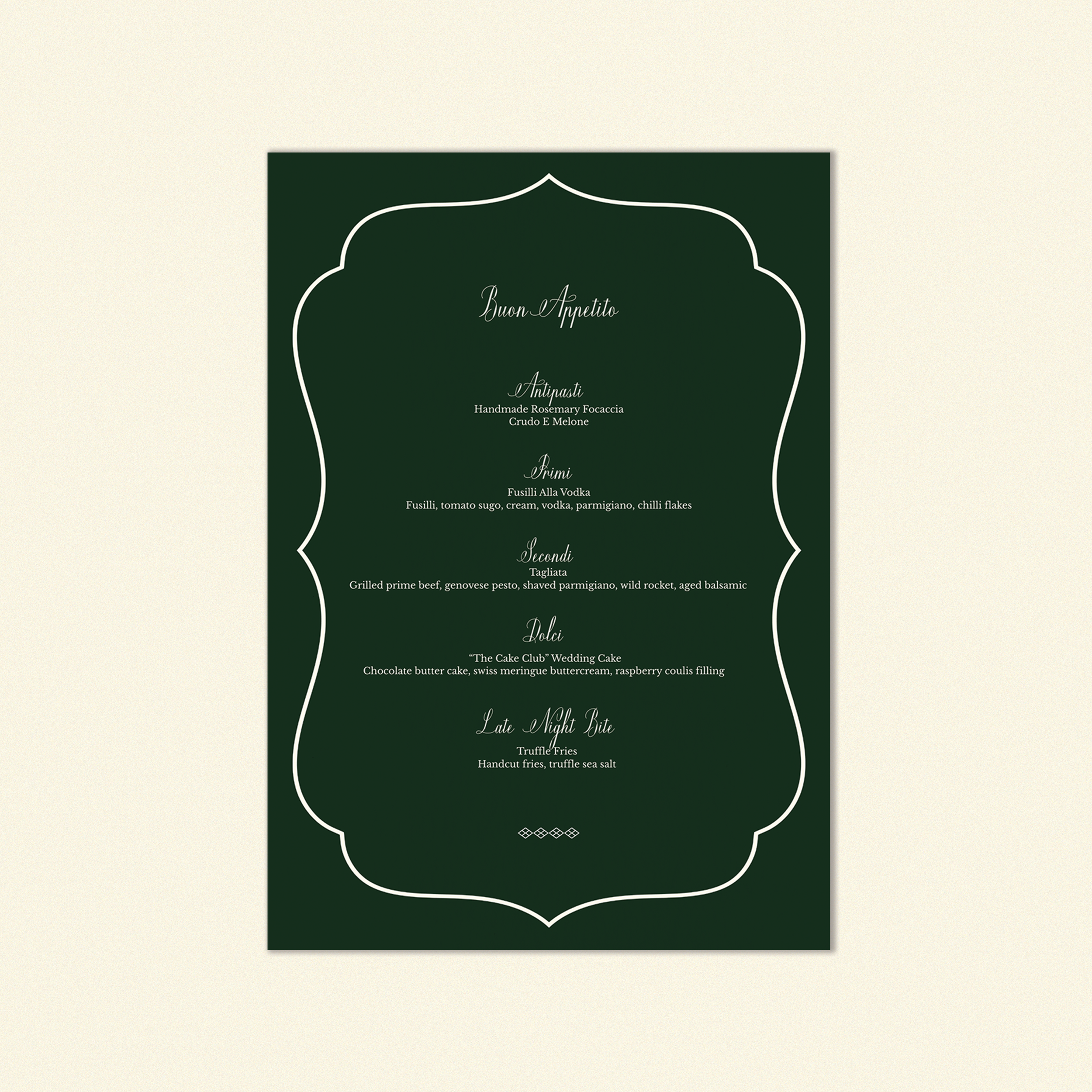 Hayes Food Menu Template (Option D)