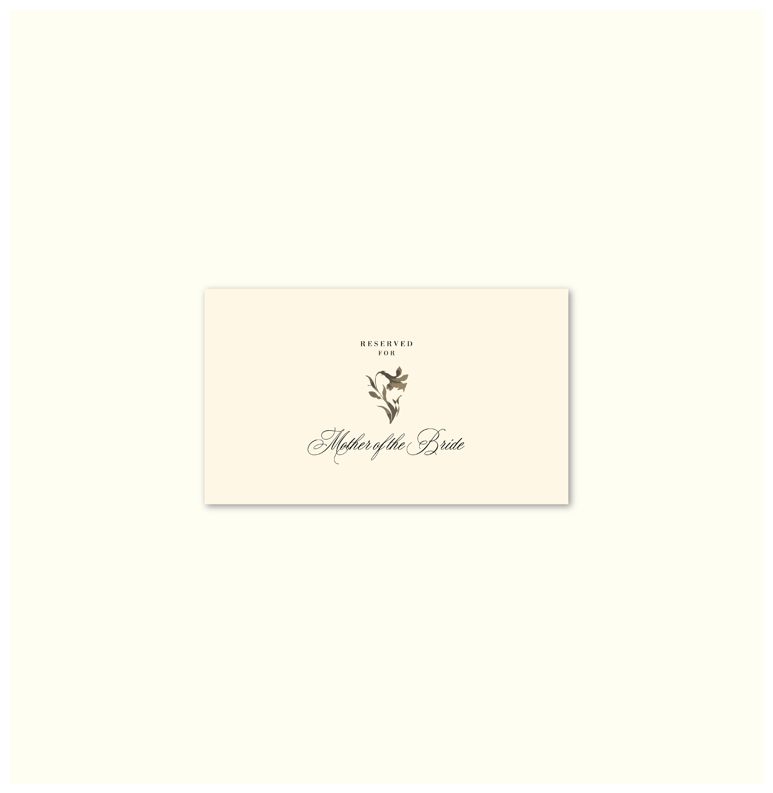 La Fleur Nouvelle Reserved Seat Template (Option A)