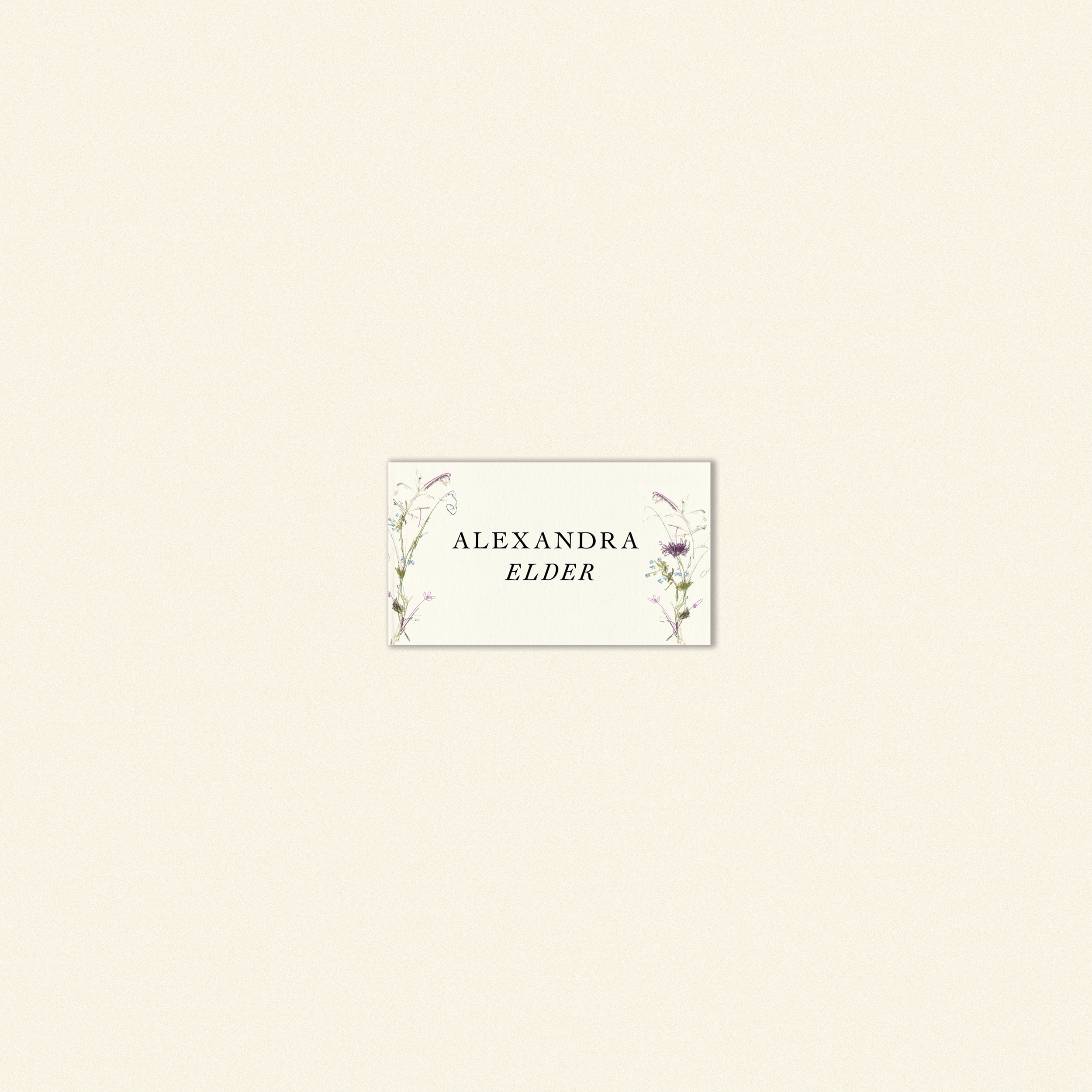 E.E Cummings Place Card Template (Option D)