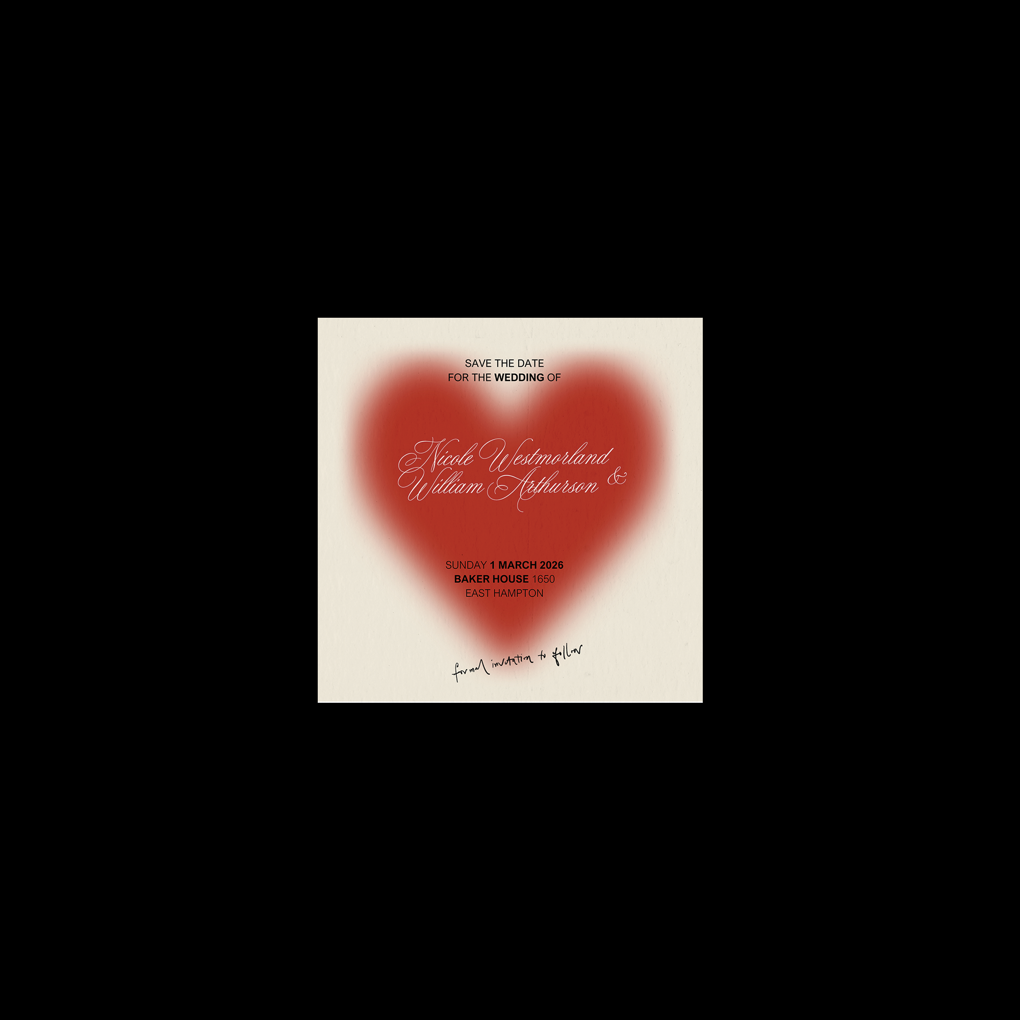 Edgar Allan Poe Save The Date Template (Option C)