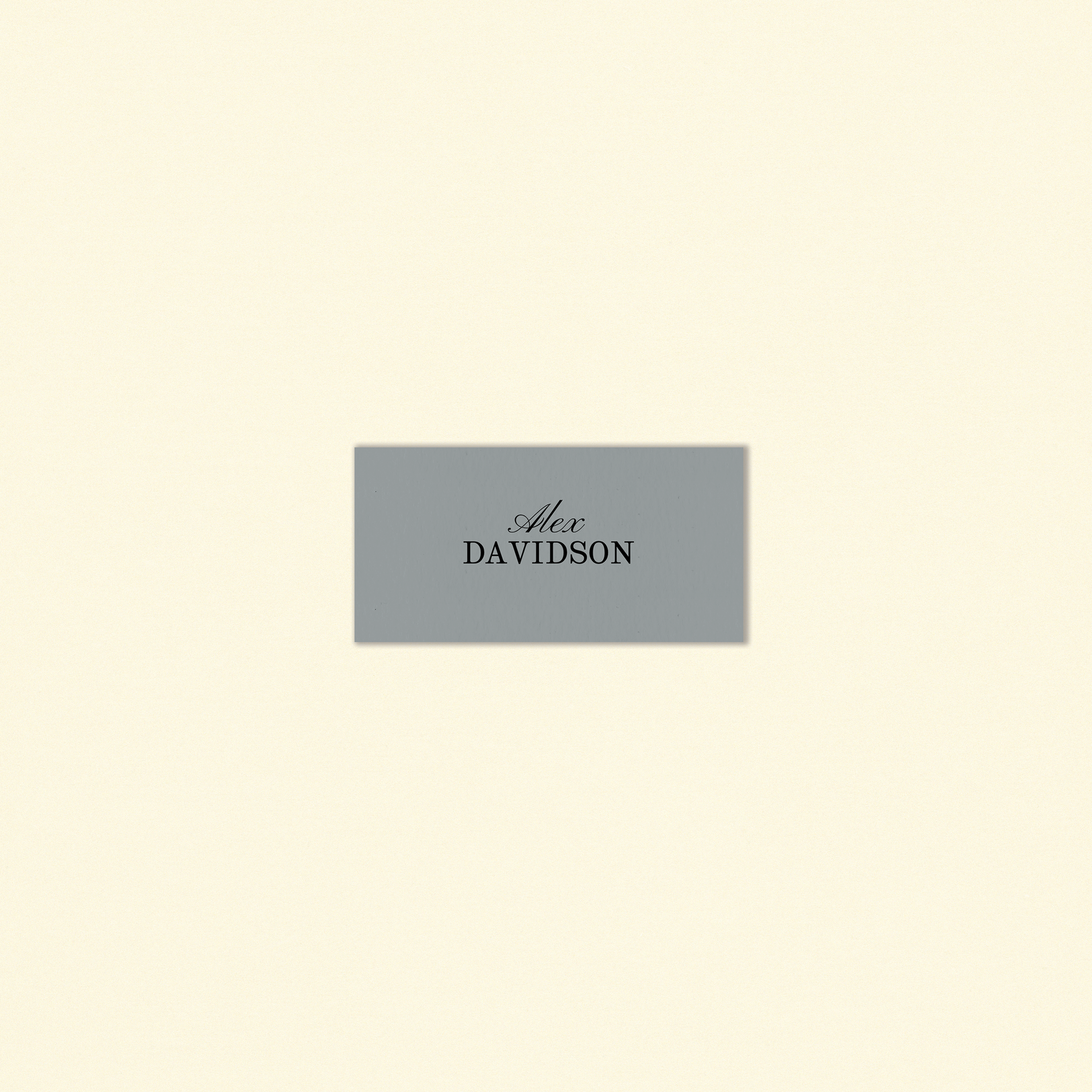 The Davidson Place Card Template (Option C)