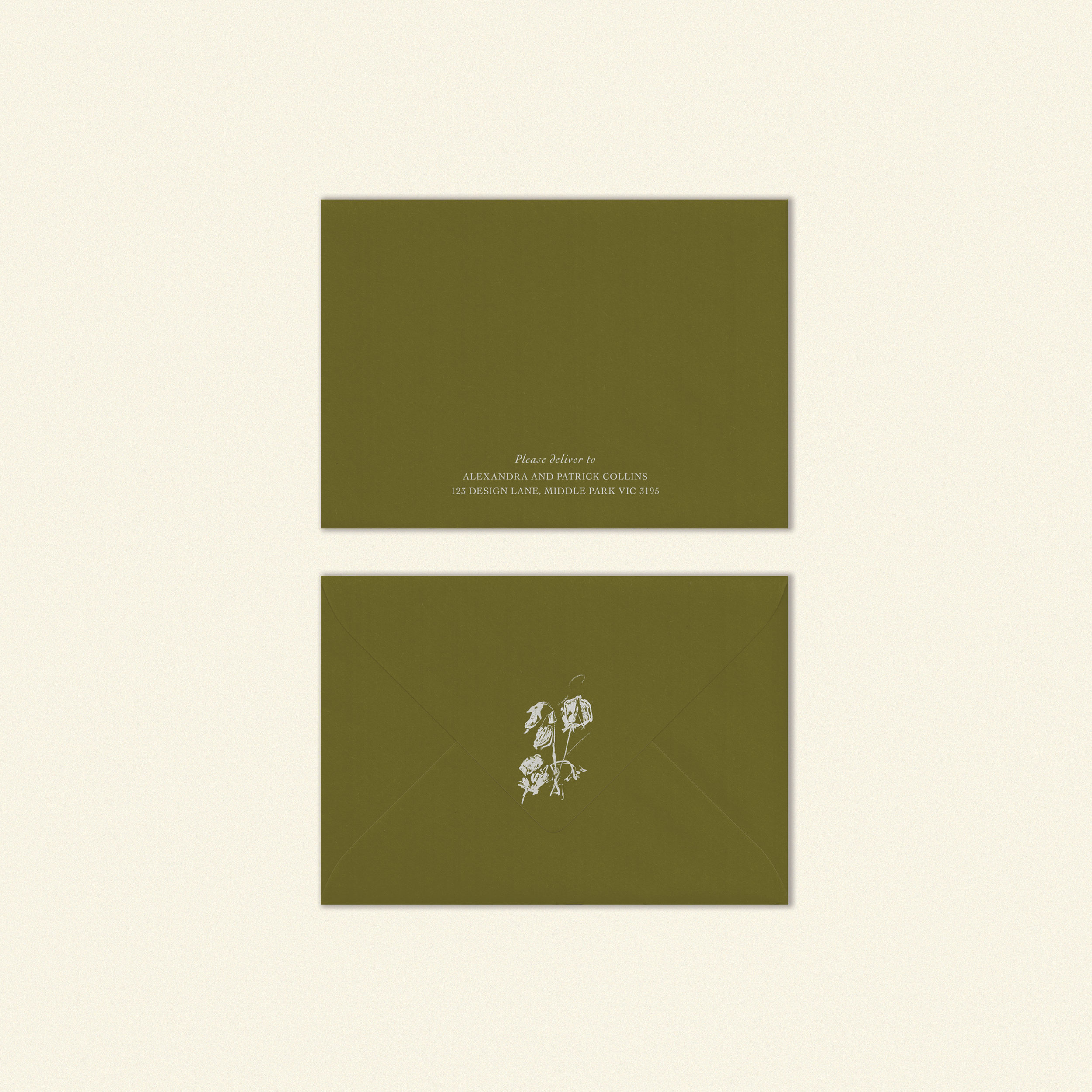 E.E Cummings 190 x 130mm Envelope Template (Option C)