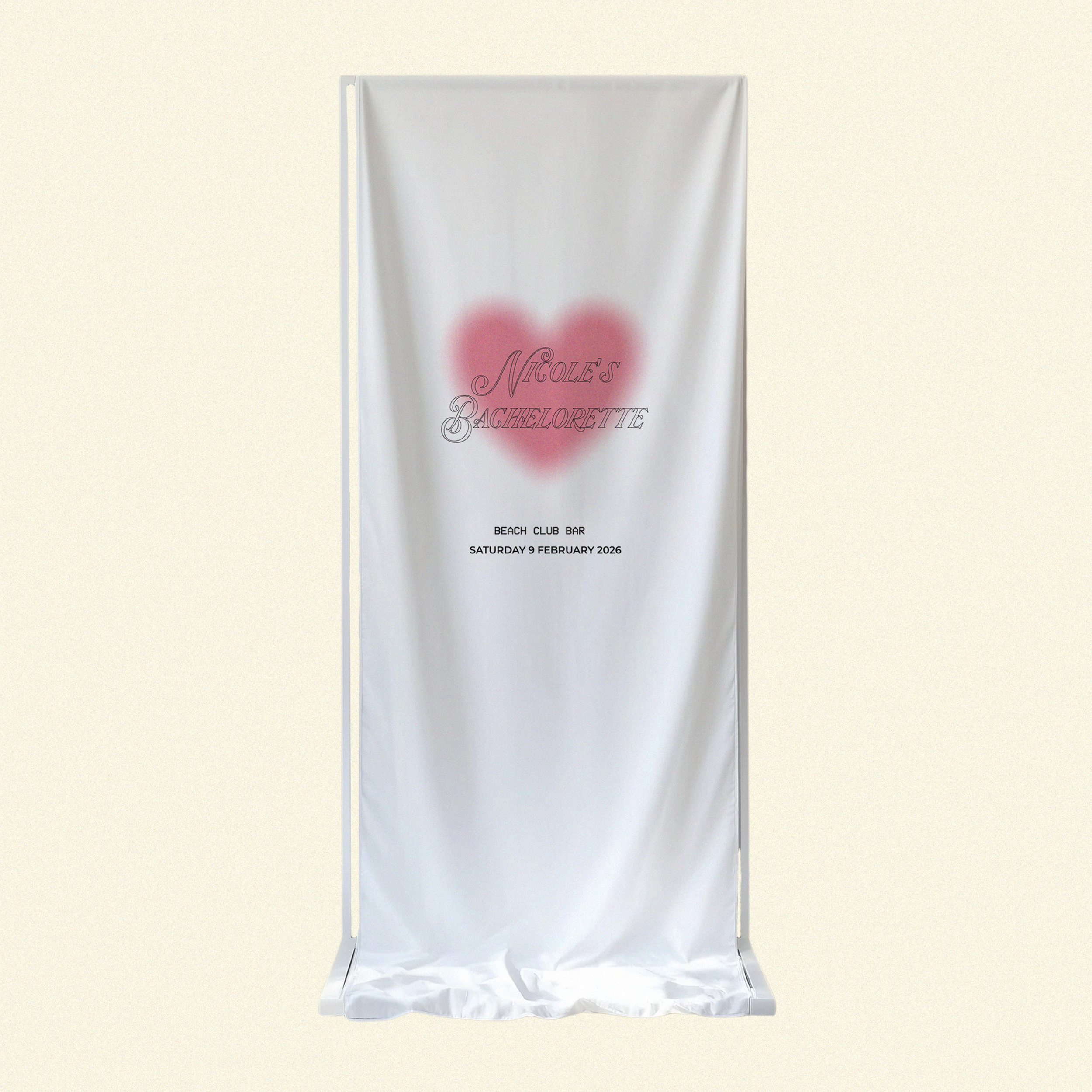 Y2K Welcome Sign Linen Template (Option B)