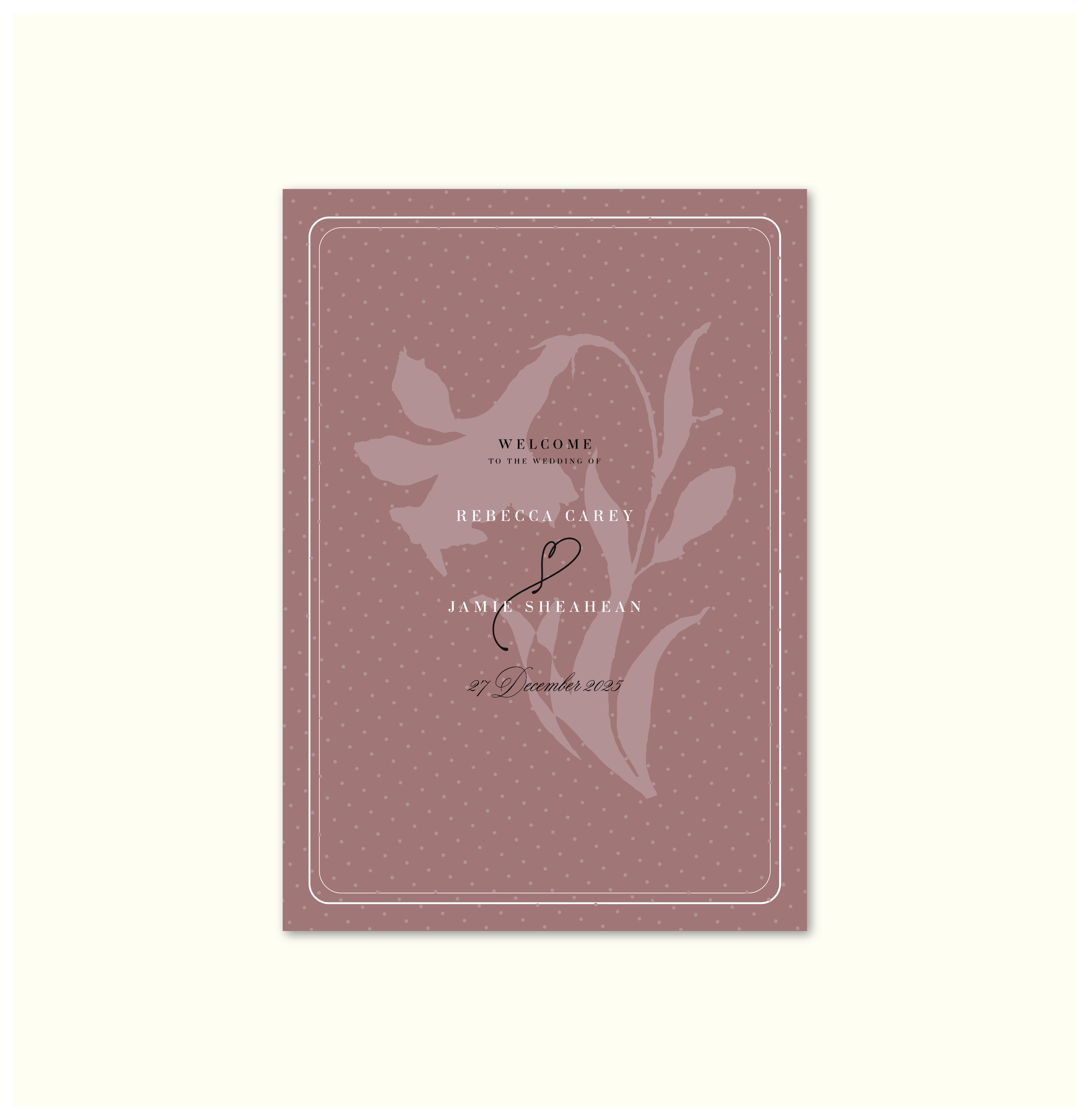 La Fleur Nouvelle Welcome Sign Template (Option C)