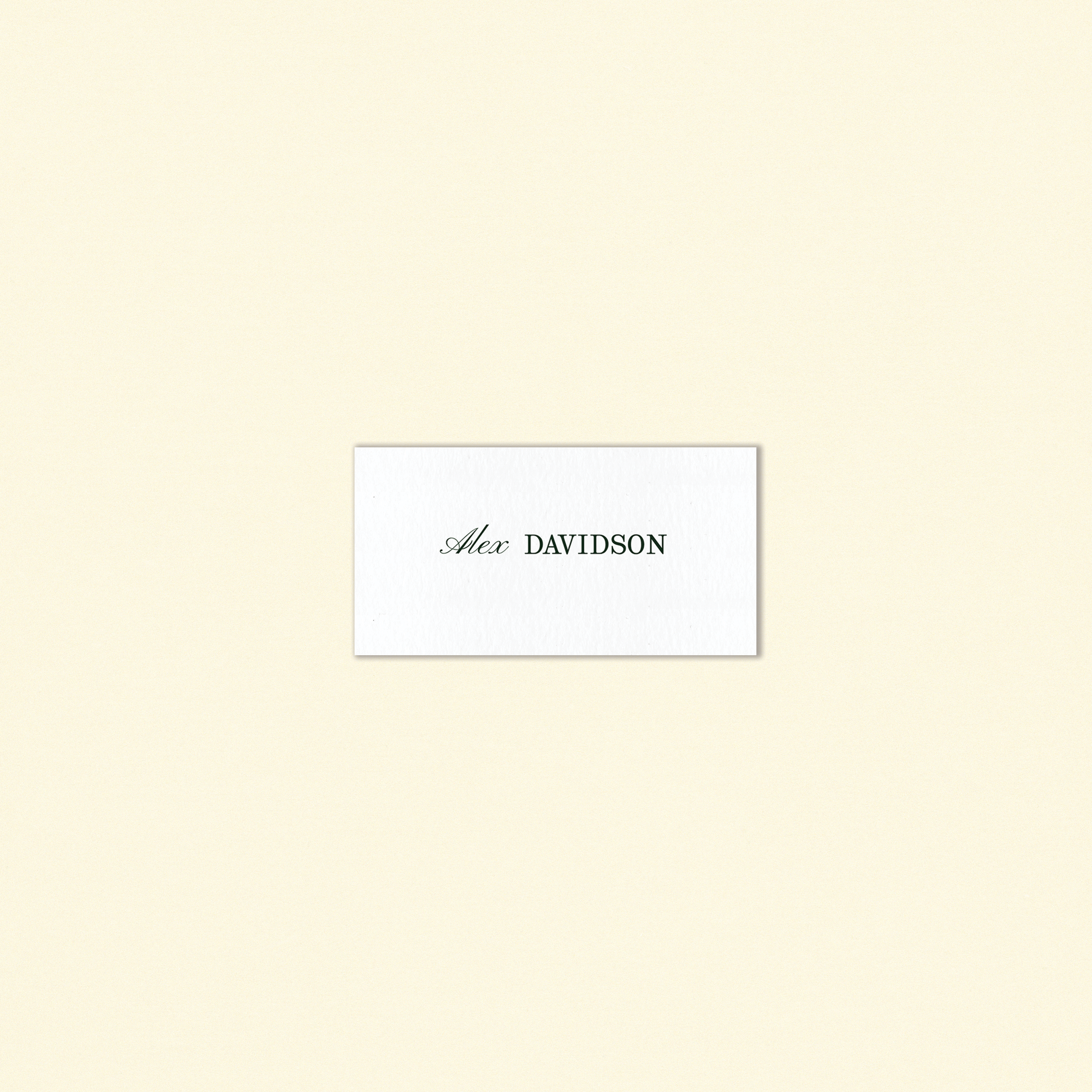 The Davidson Place Card Template (Option D)