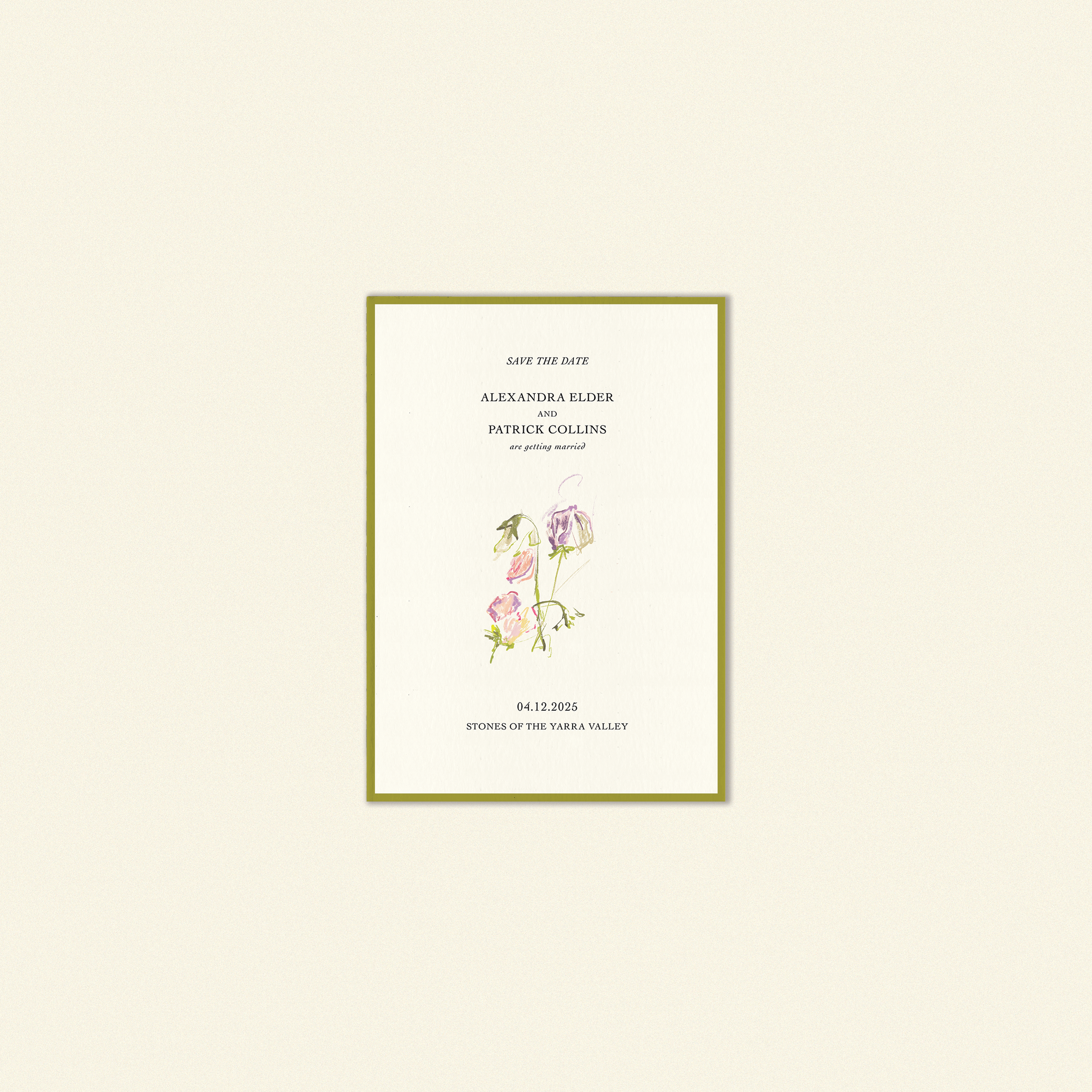 E.E Cummings Save The Date Template (Option D)