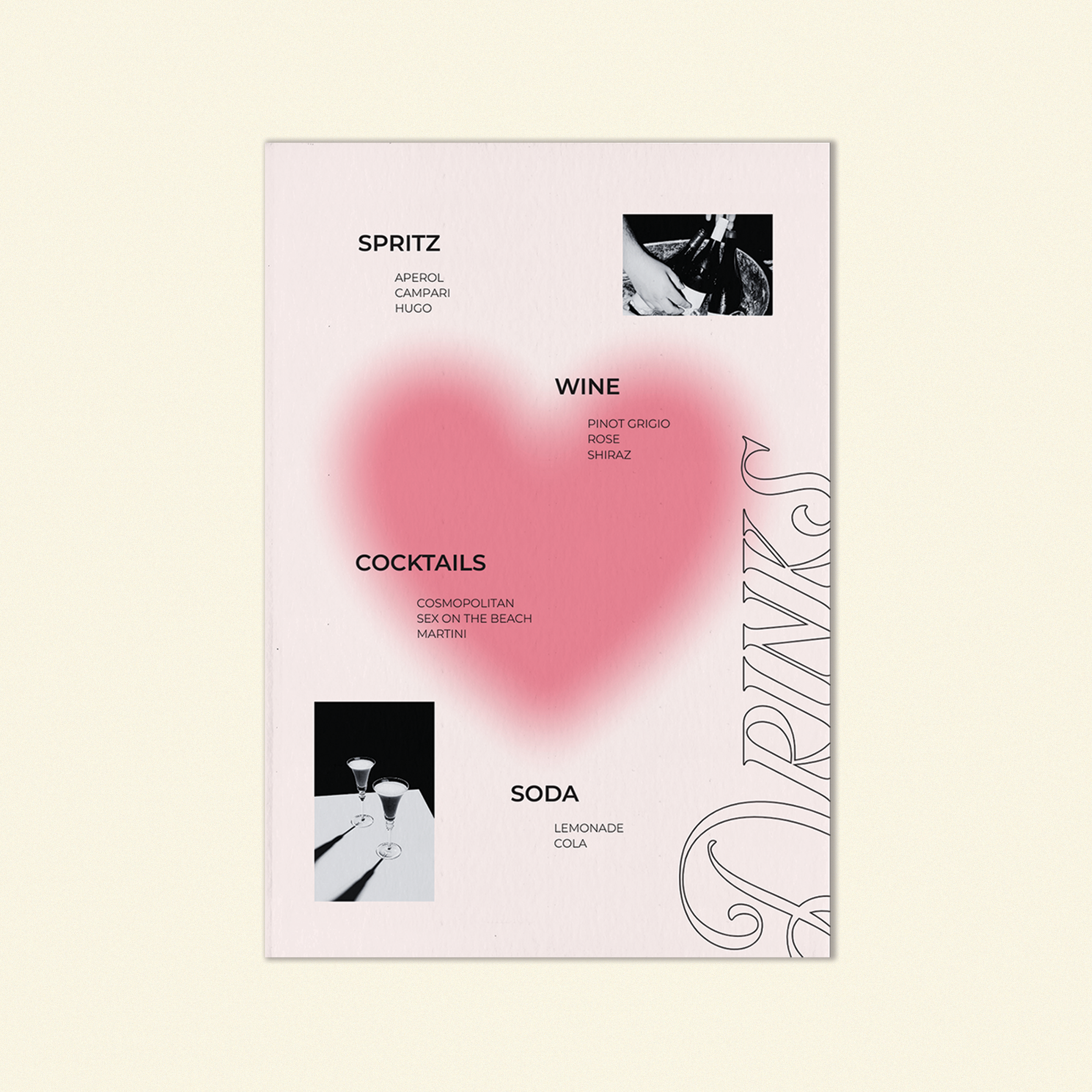 Y2K Beverage Menu Template (Option B)