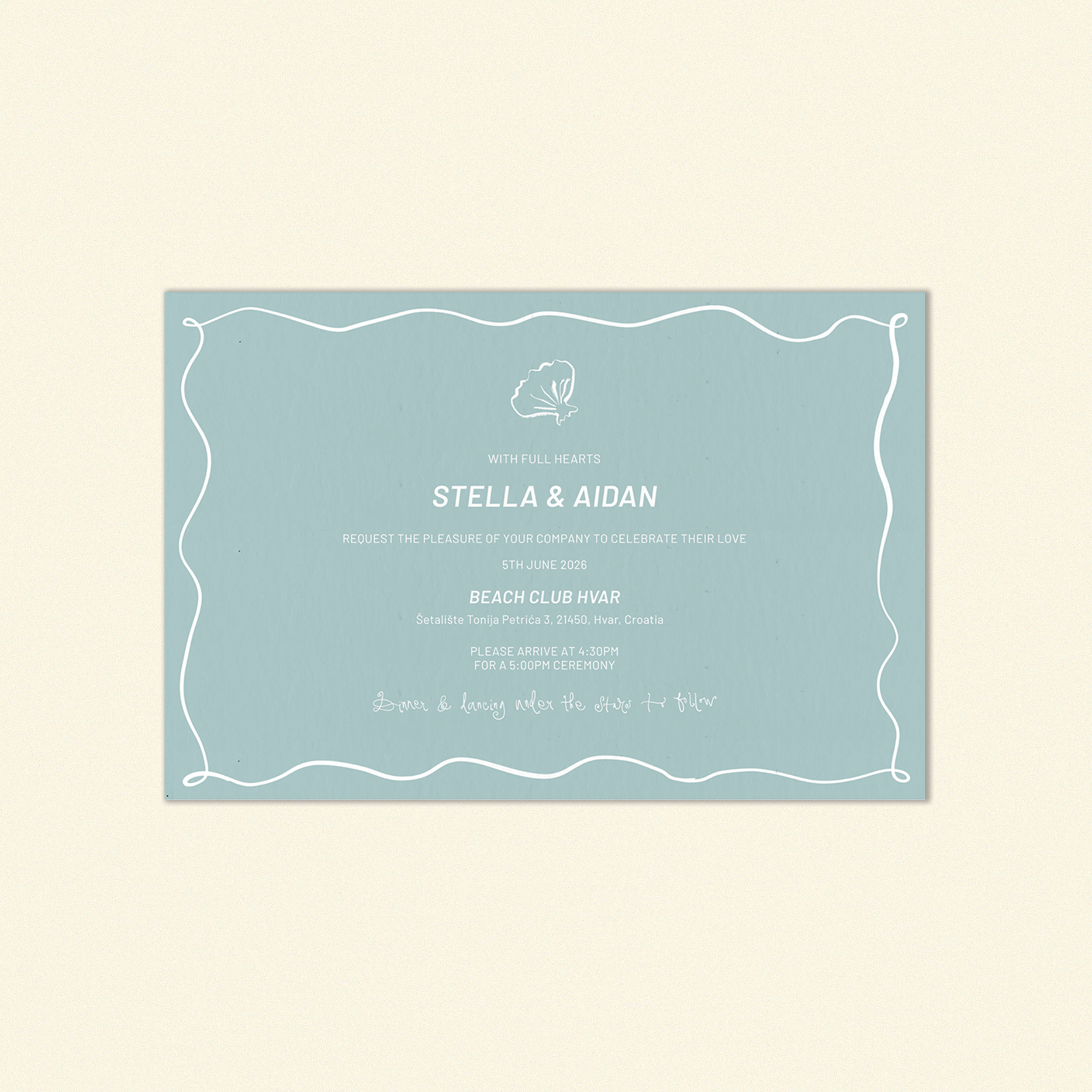 W.B Yeats Invitation Template (Option D)