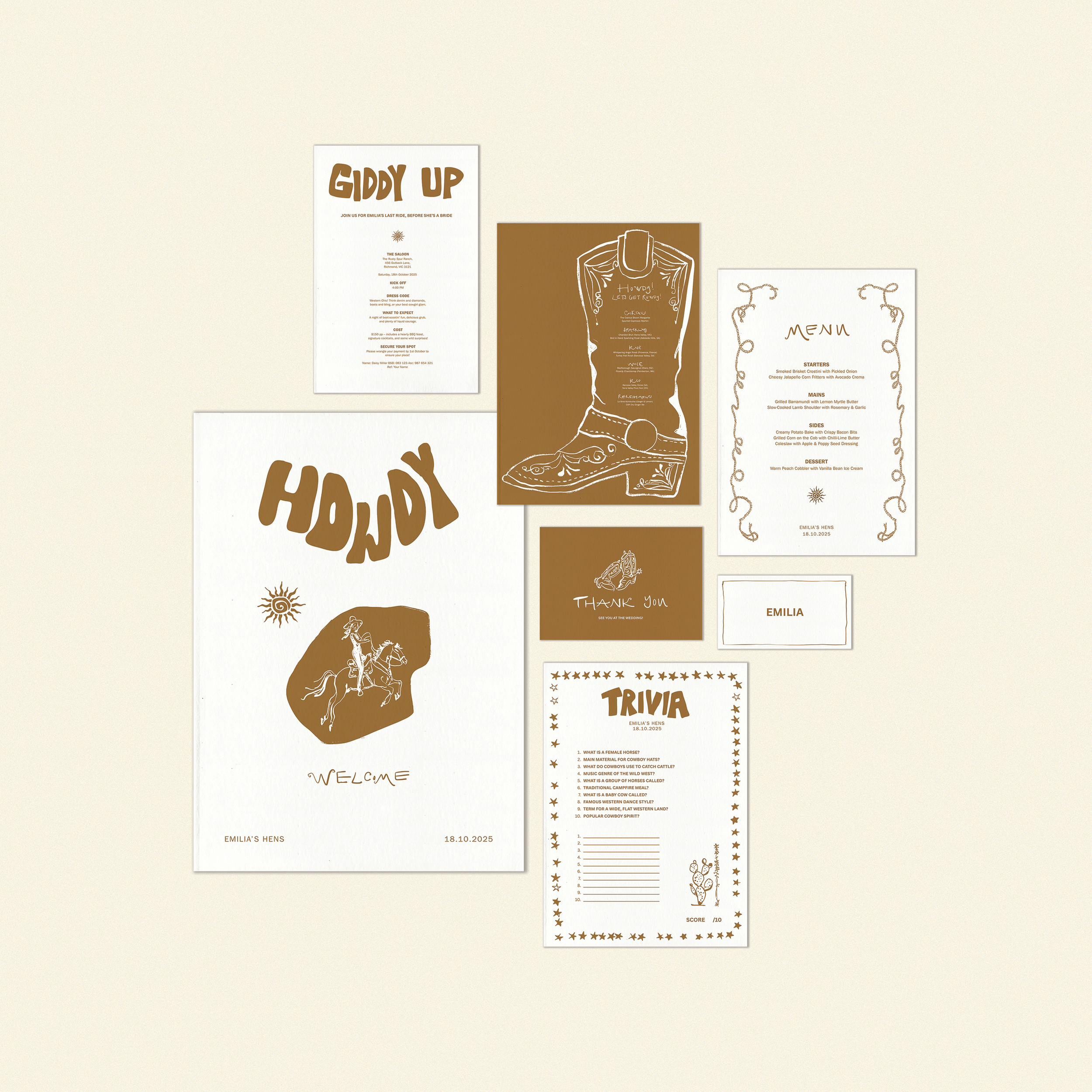 Spritz & Spurs Collection Templates (Option A)