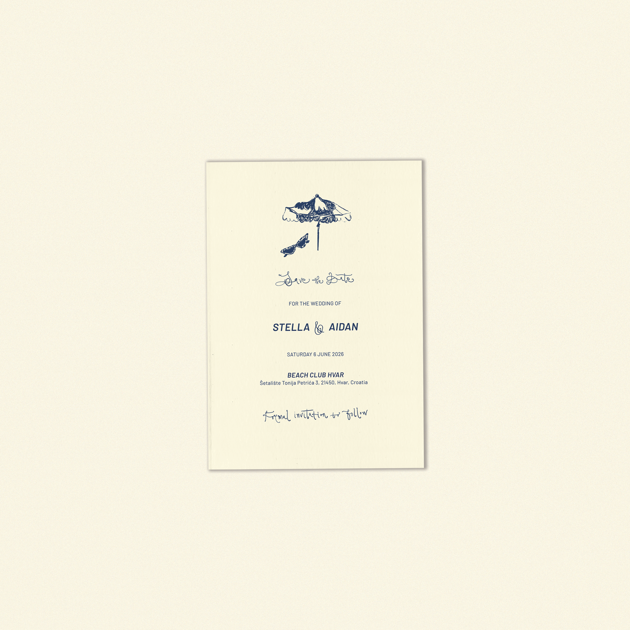 W.B Yeats Save The Date Template (Option B)