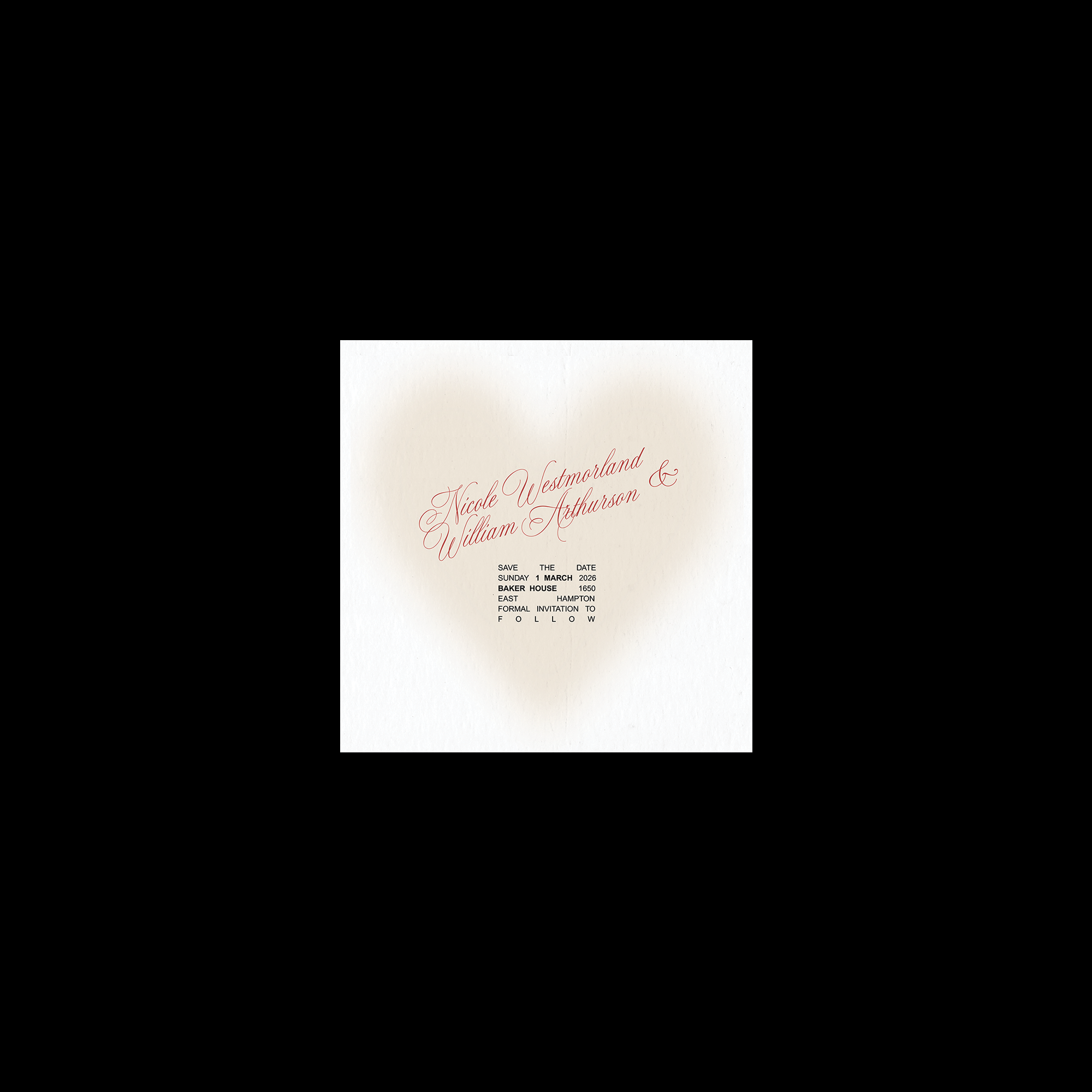 Edgar Allan Poe Save The Date Template (Option A)