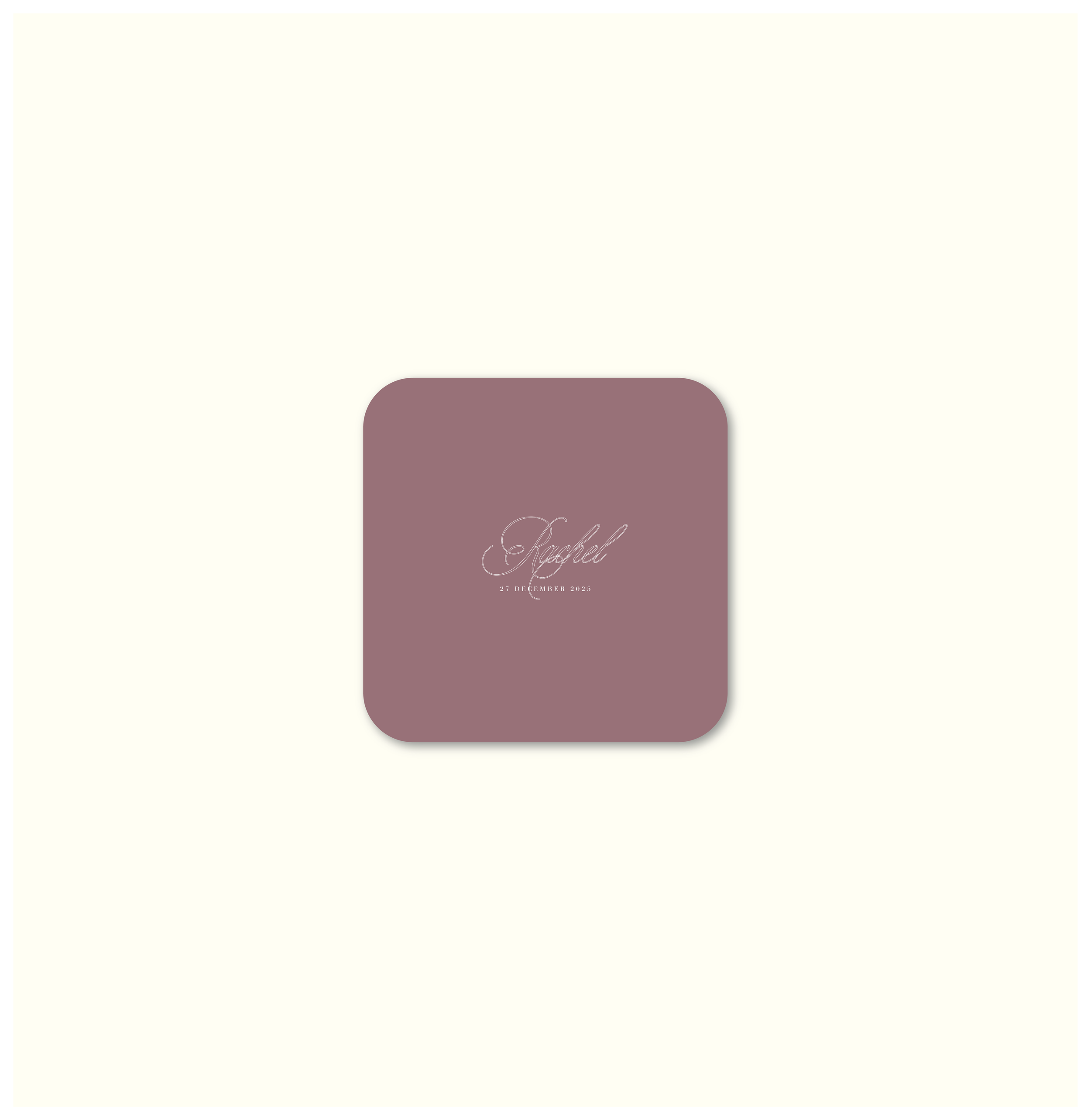 La Fleur Nouvelle Coaster Template (Option A)