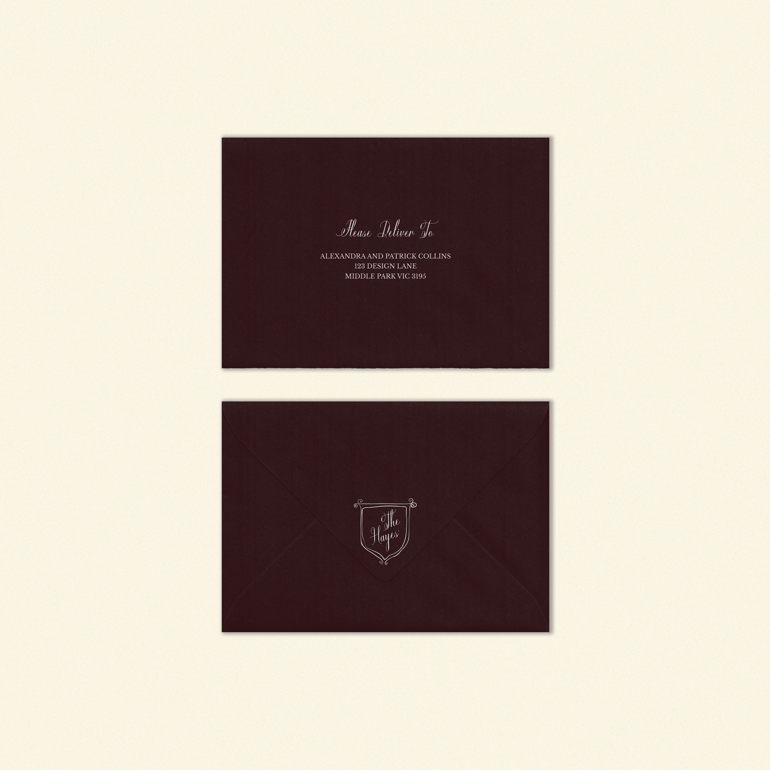 Hayes Standard Envelope Template (Option A)