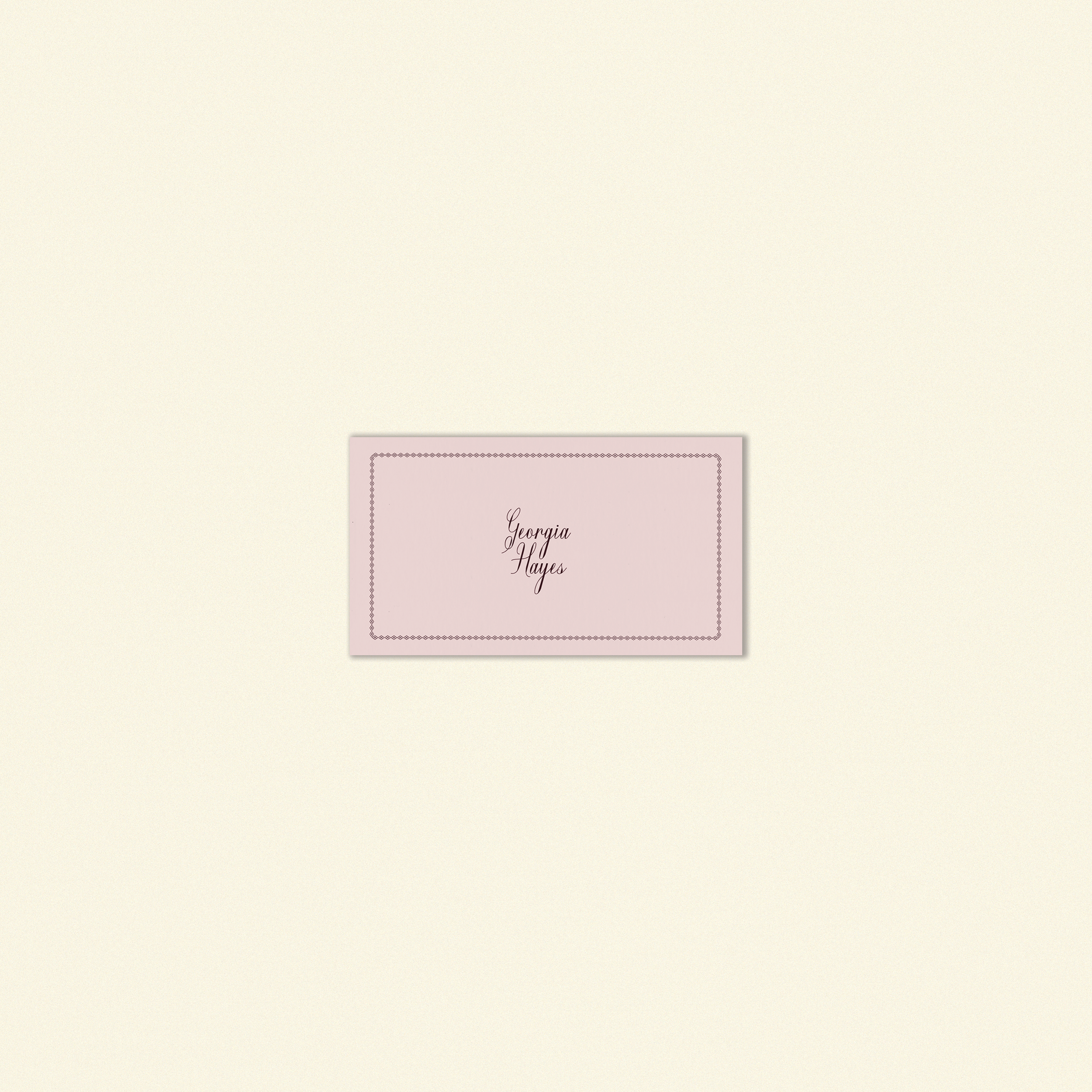 Hayes Place Card Template (Option C)